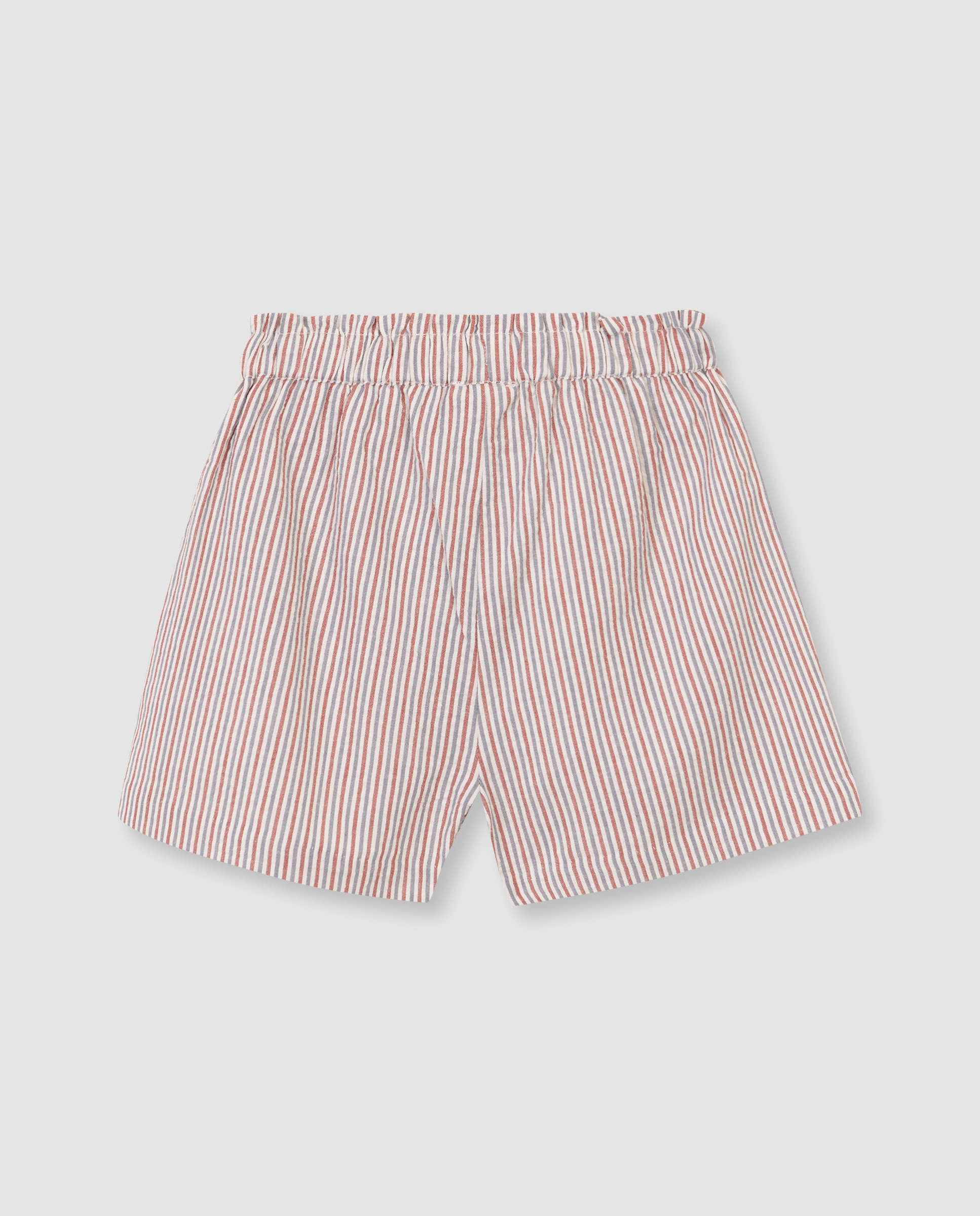 Saia-calça Infantil com Tecidos em Contraste Branco-marfim-2