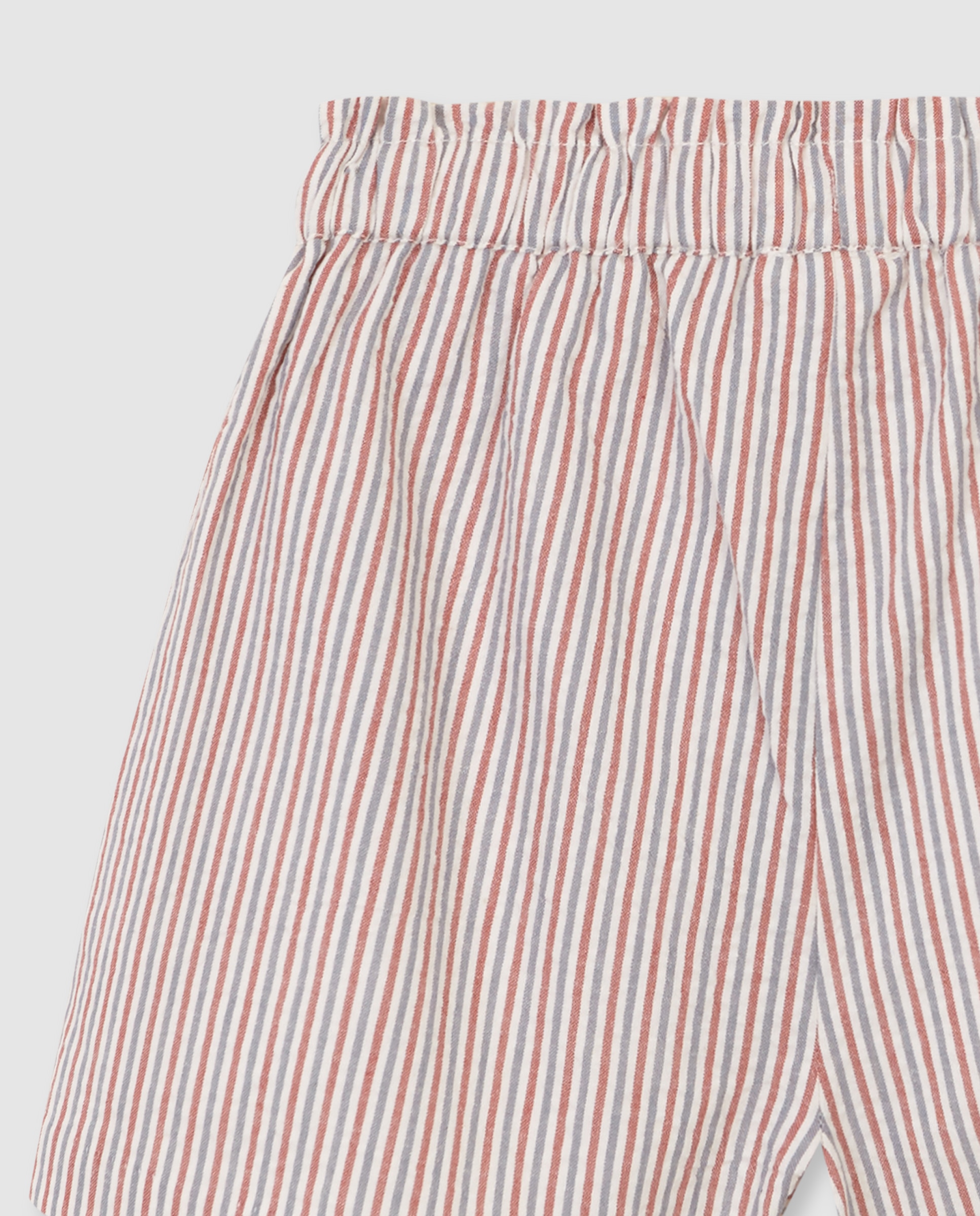 Saia-calça Infantil com Tecidos em Contraste Branco-marfim-4
