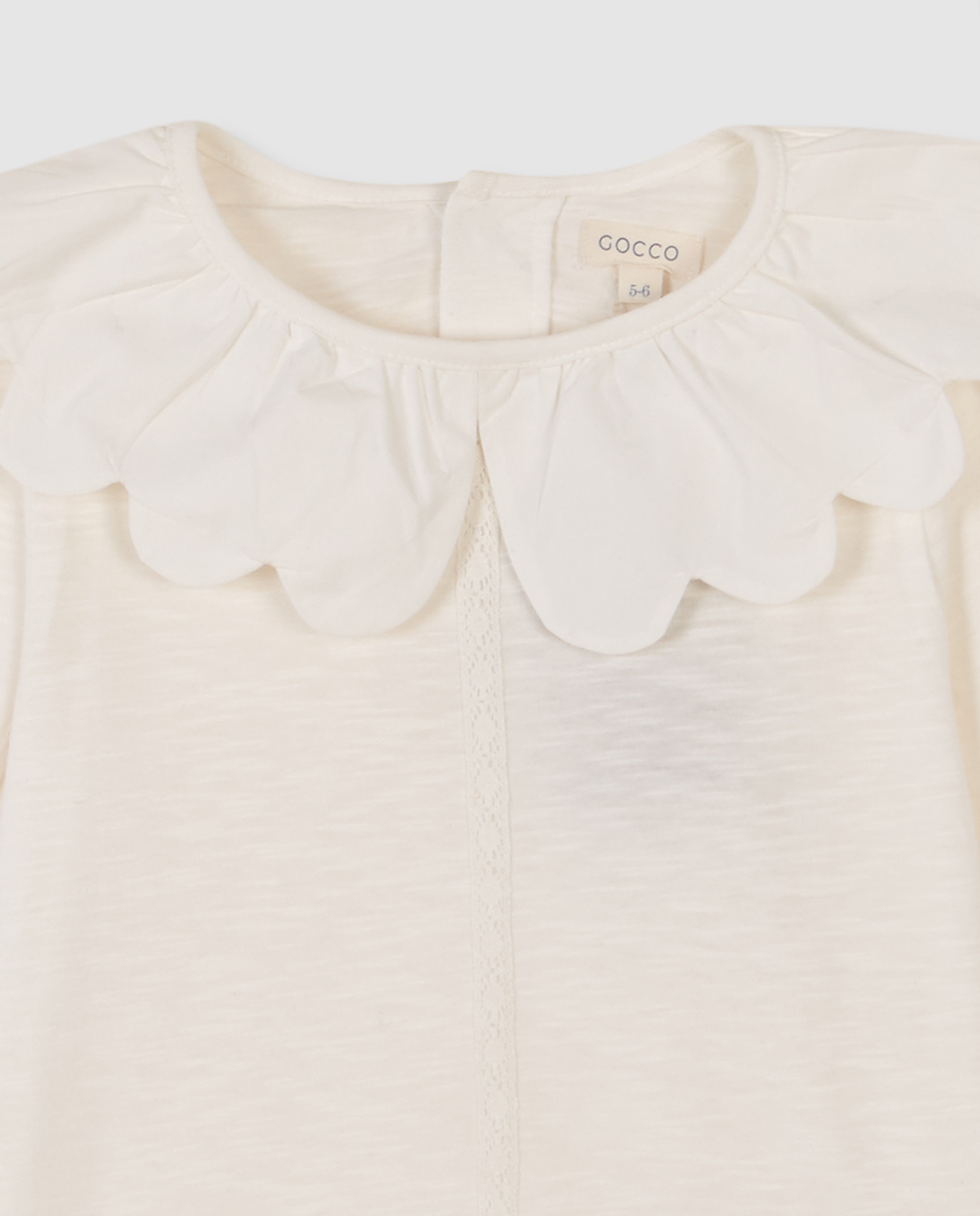 T-shirt Infantil de Manga Curta Gocco Branco-marfim-3