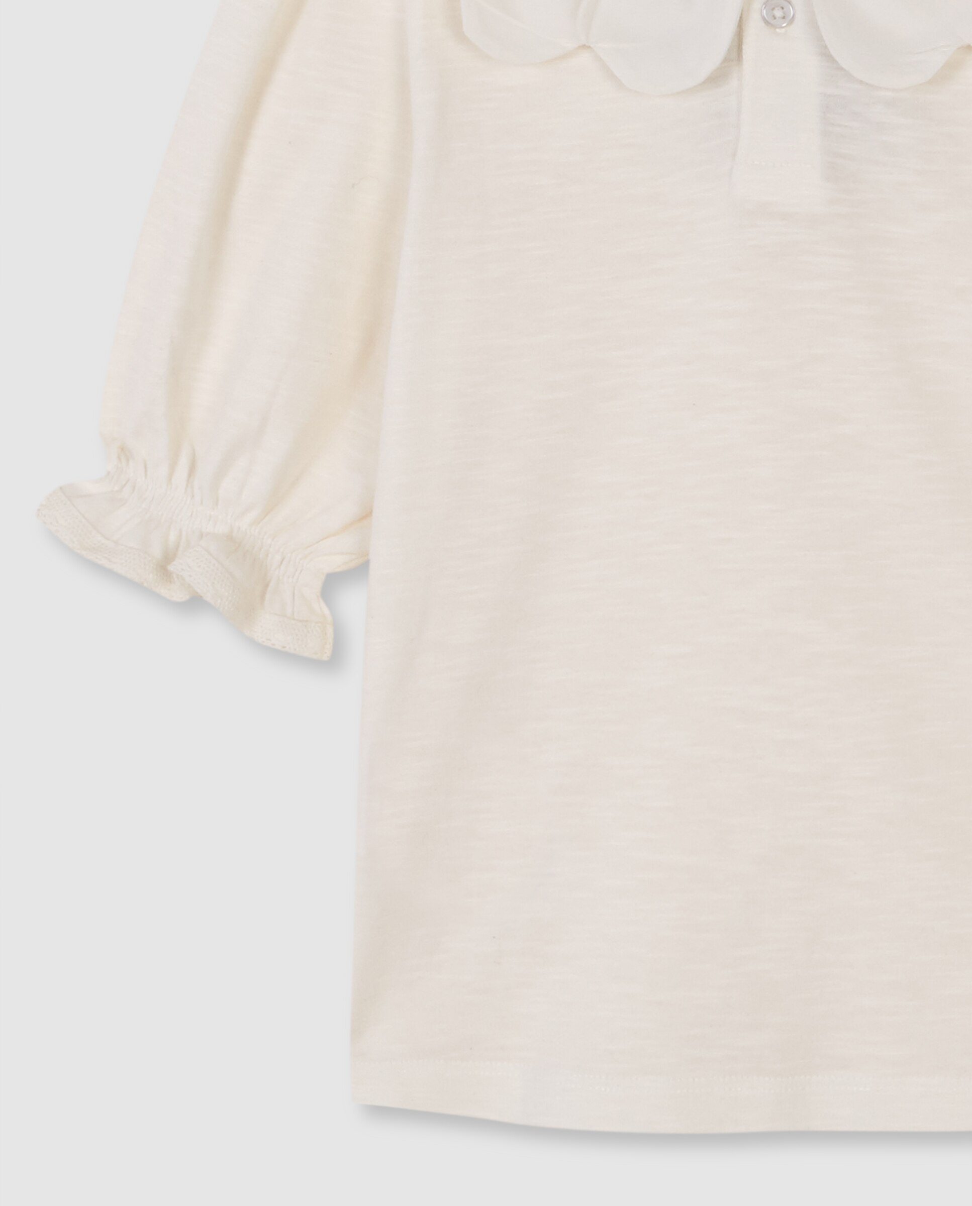 T-shirt Infantil de Manga Curta Gocco Branco-marfim-4