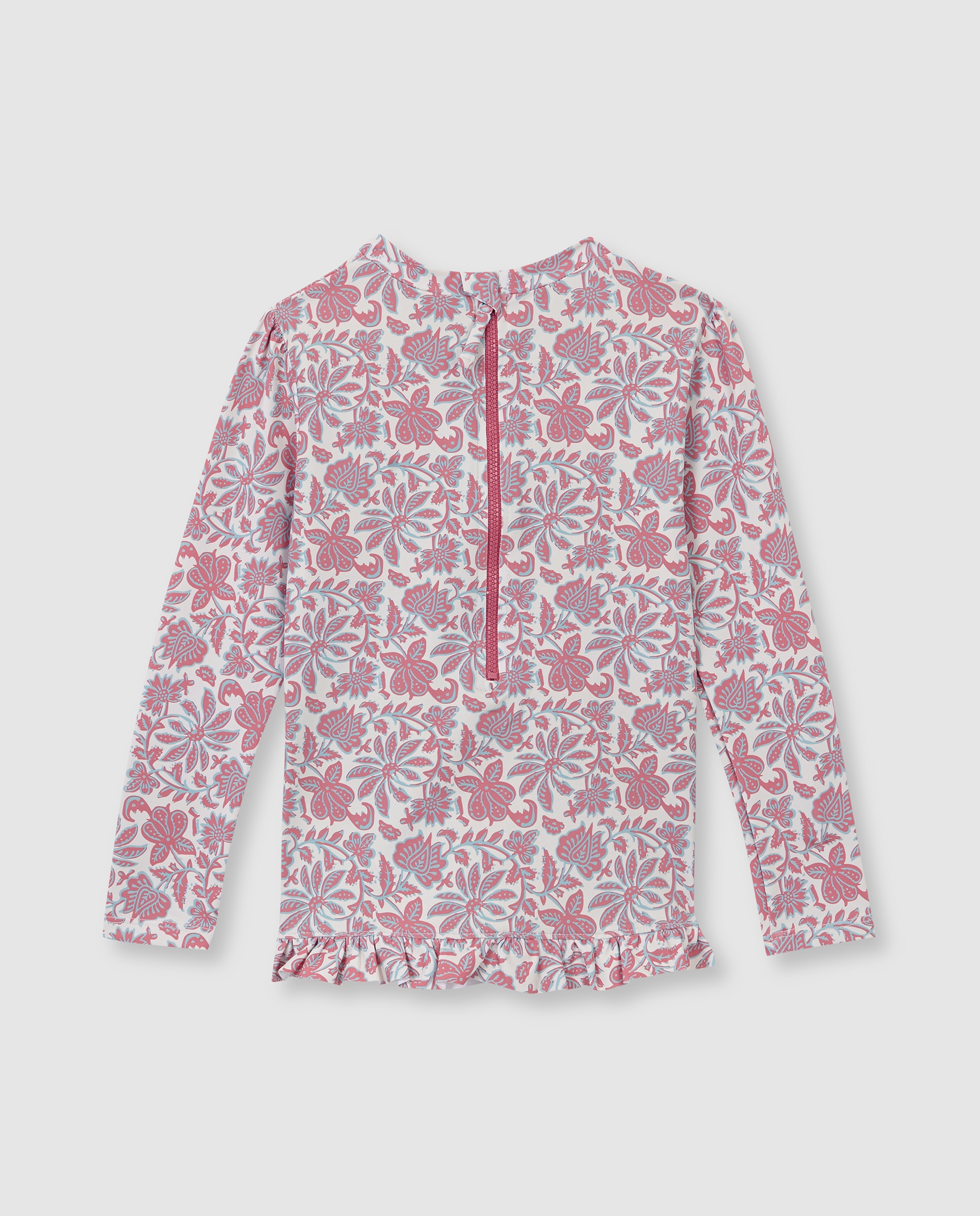 T-shirt de Banho Infantil com Proteção Solar com Estampado de Flores Gocco Multicolor-2