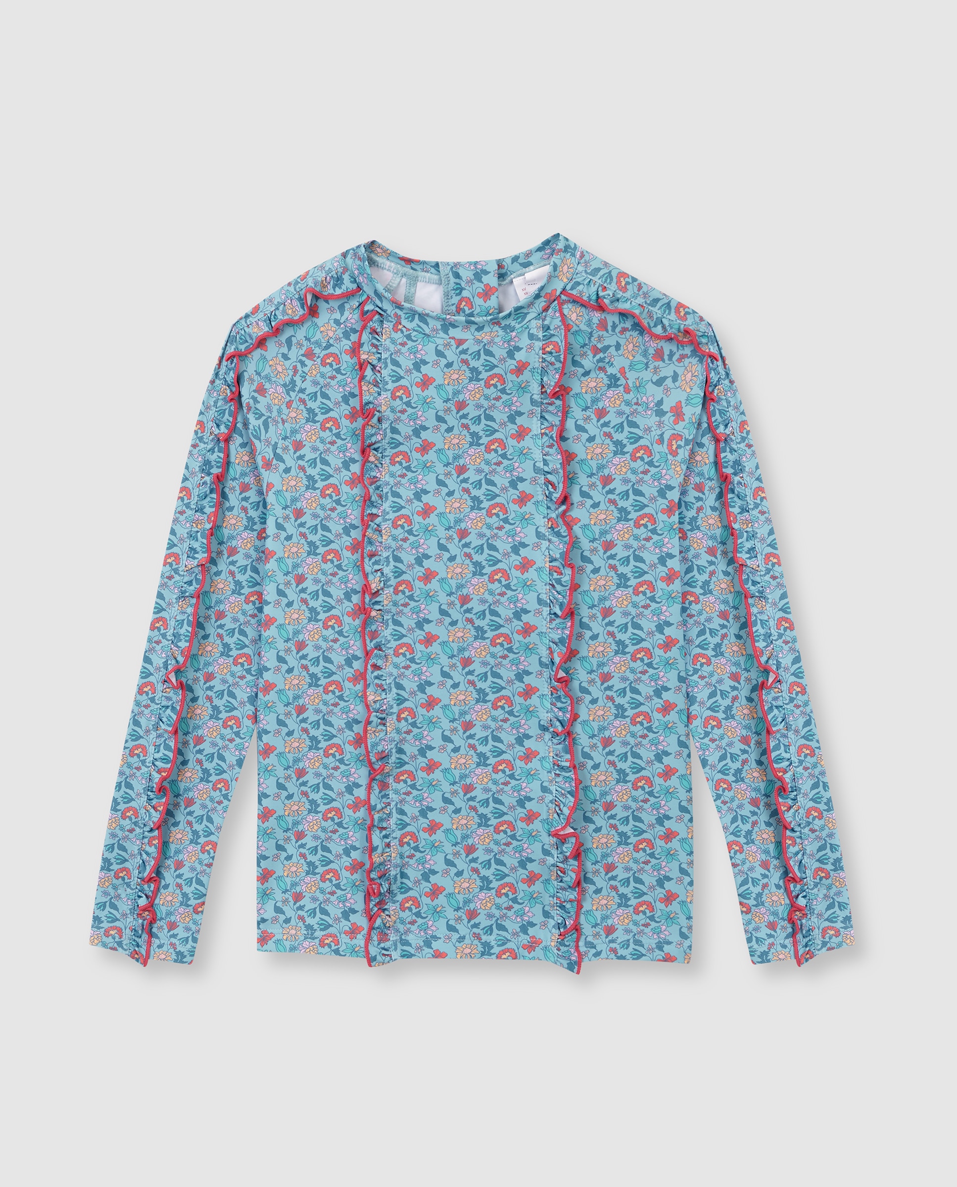 Imagem 0 de T-shirt de Banho Infantil com Proteção Solar e Estampado de Flores