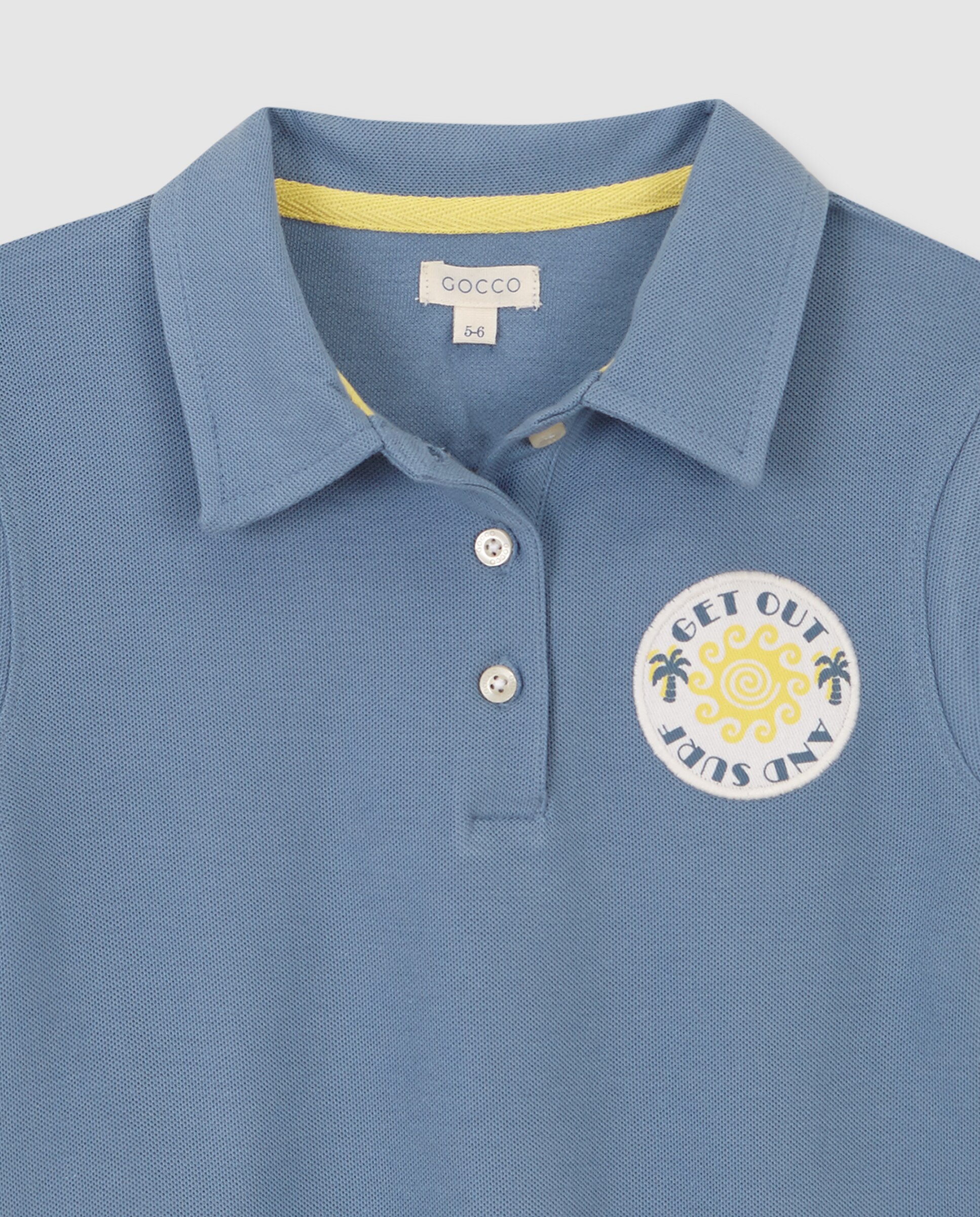 Vestido Polo Infantil Surf Gocco Azul-claro-3