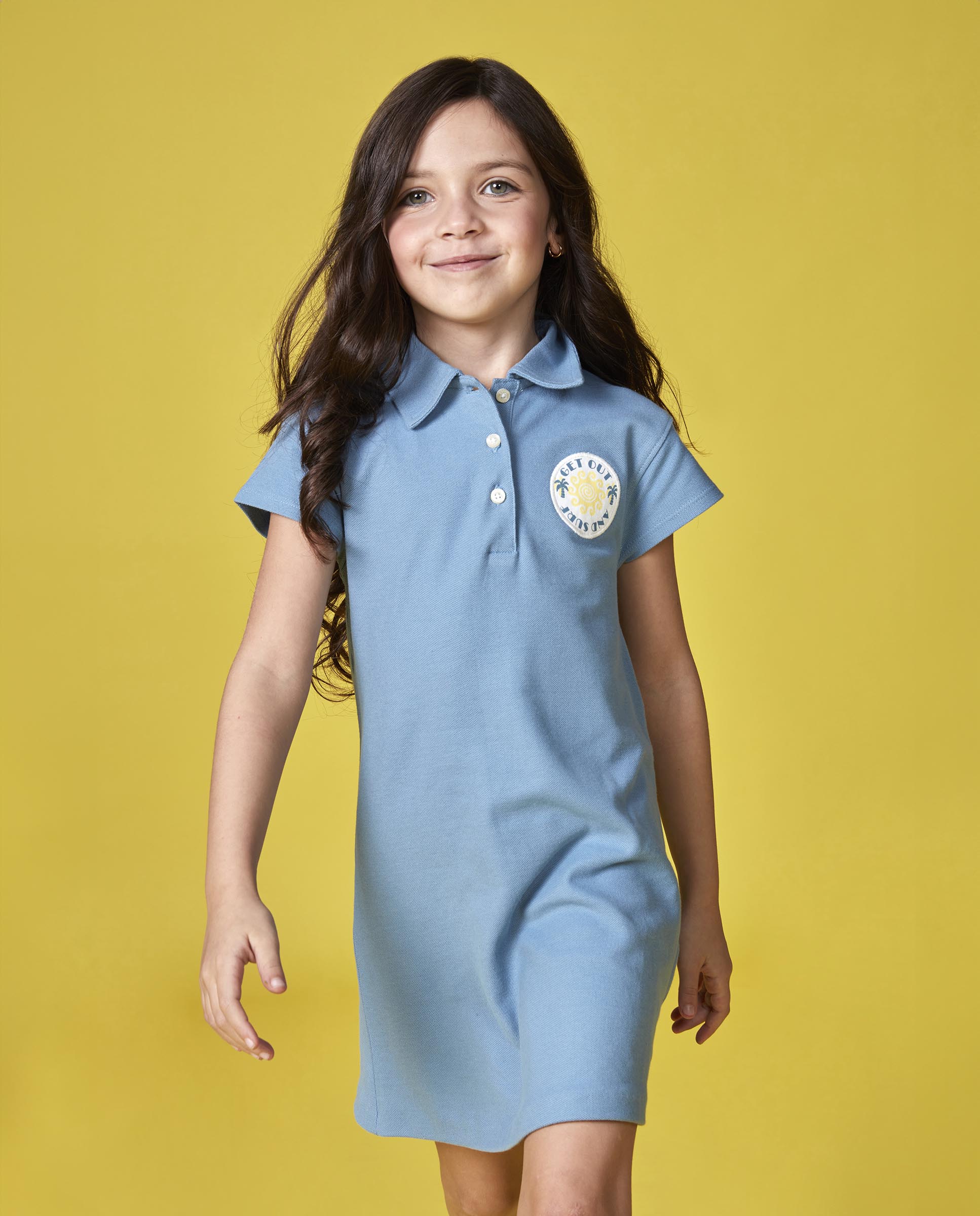 Vestido Polo Infantil Surf Gocco Azul-claro-6