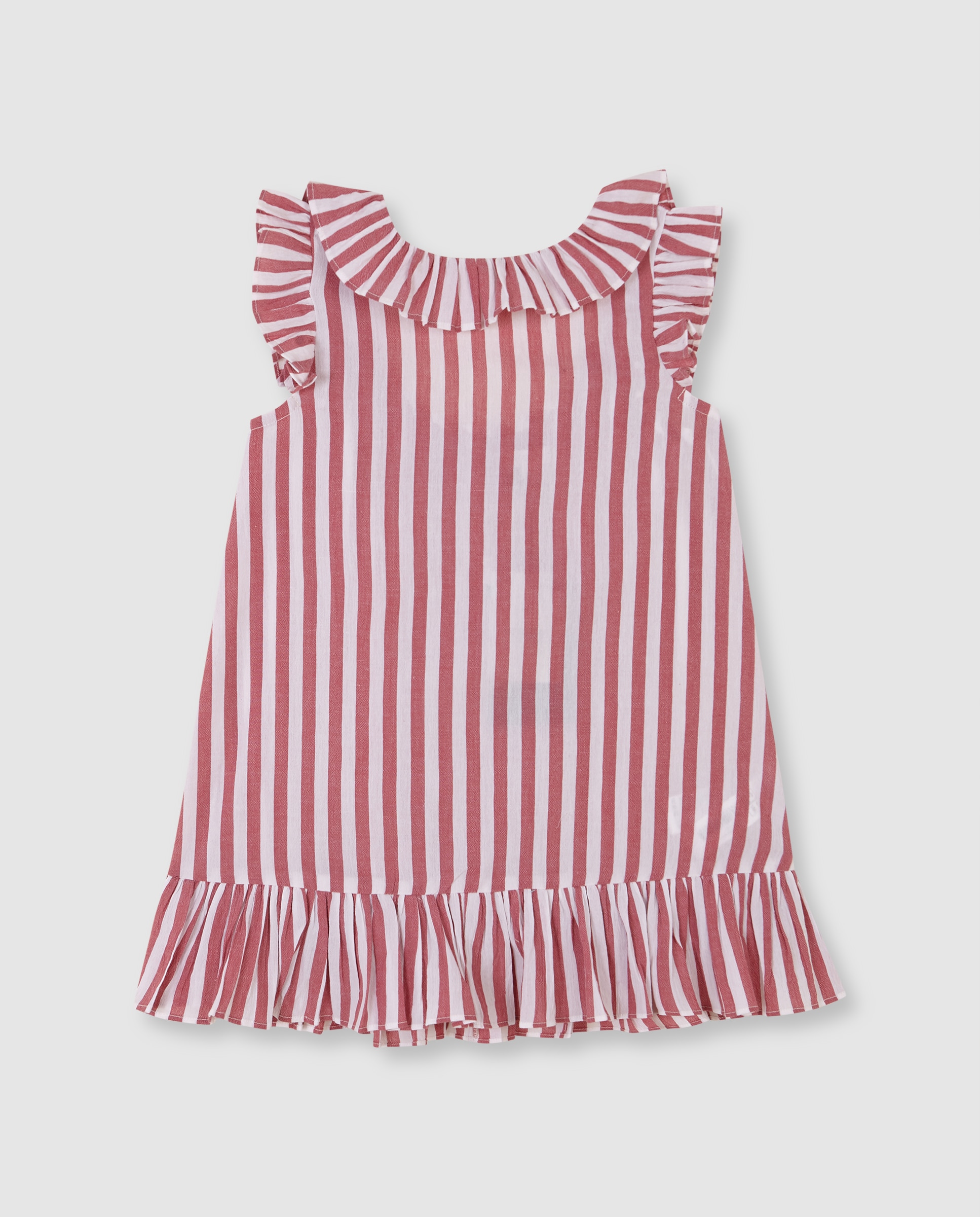 Imagem 0 de Vestido Infantil em Bambula Às Riscas