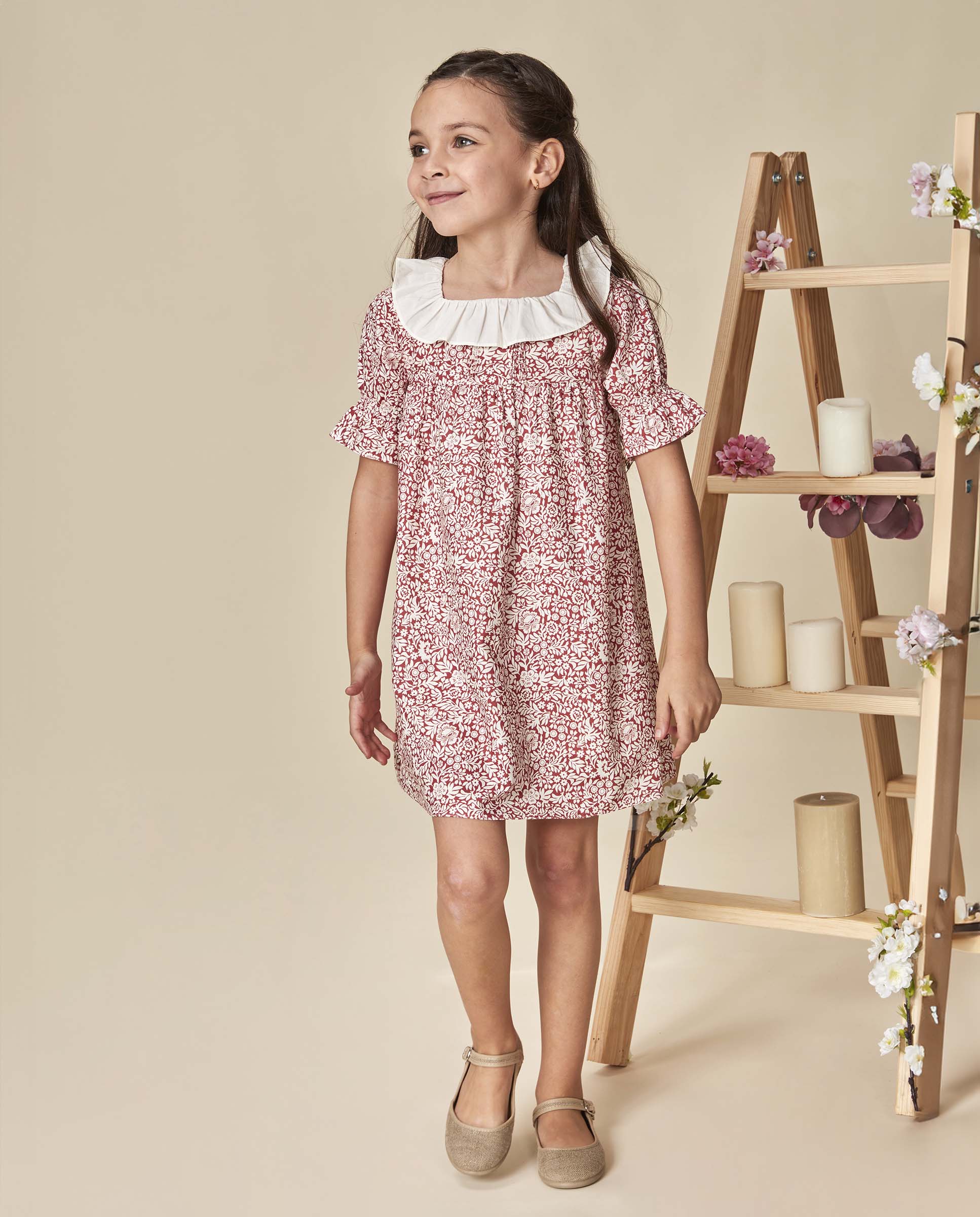 Imagem 0 de Vestido de Linho Infantil Estampado