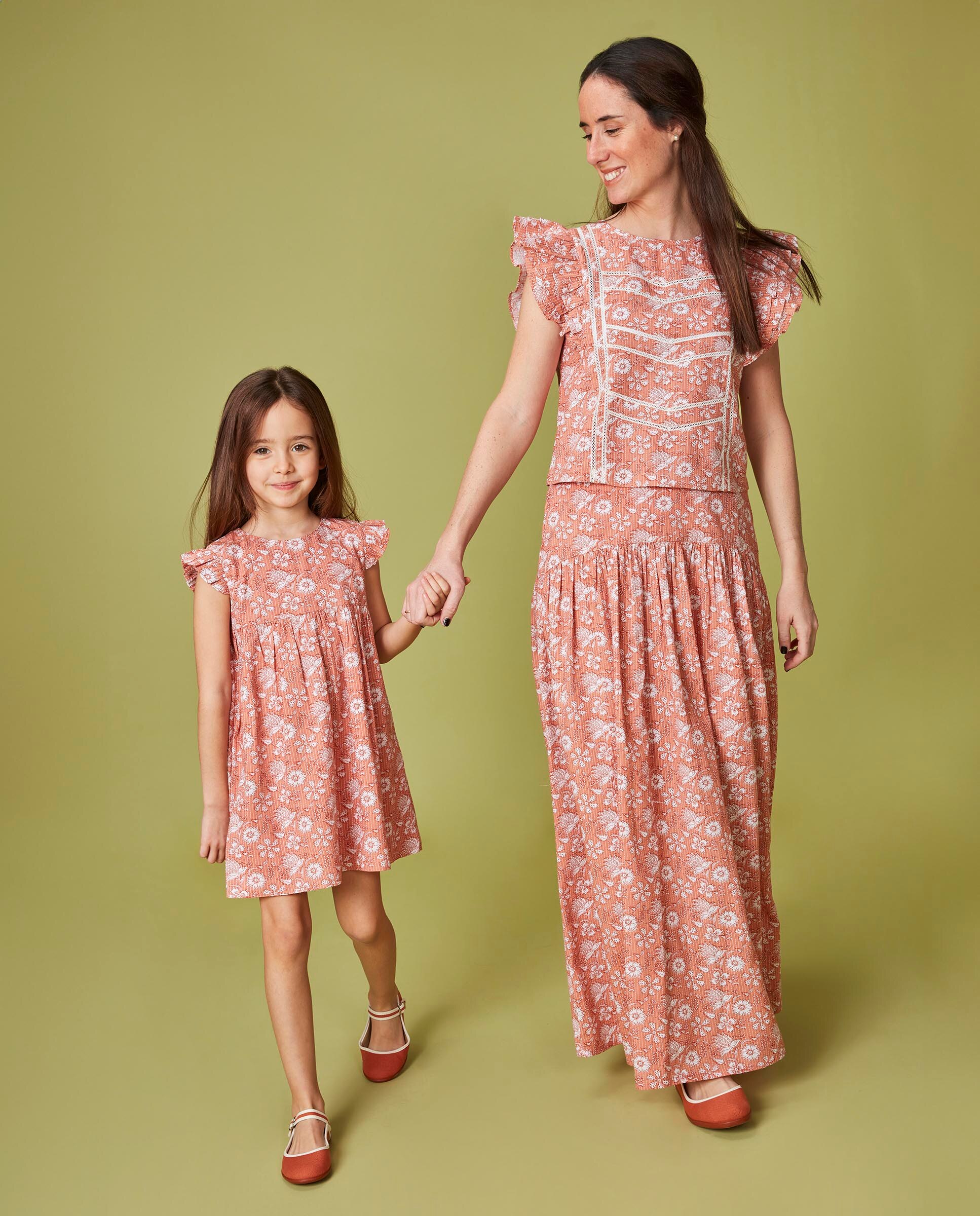 Vestido Infantil com Flor Índia Rosa-claro-7