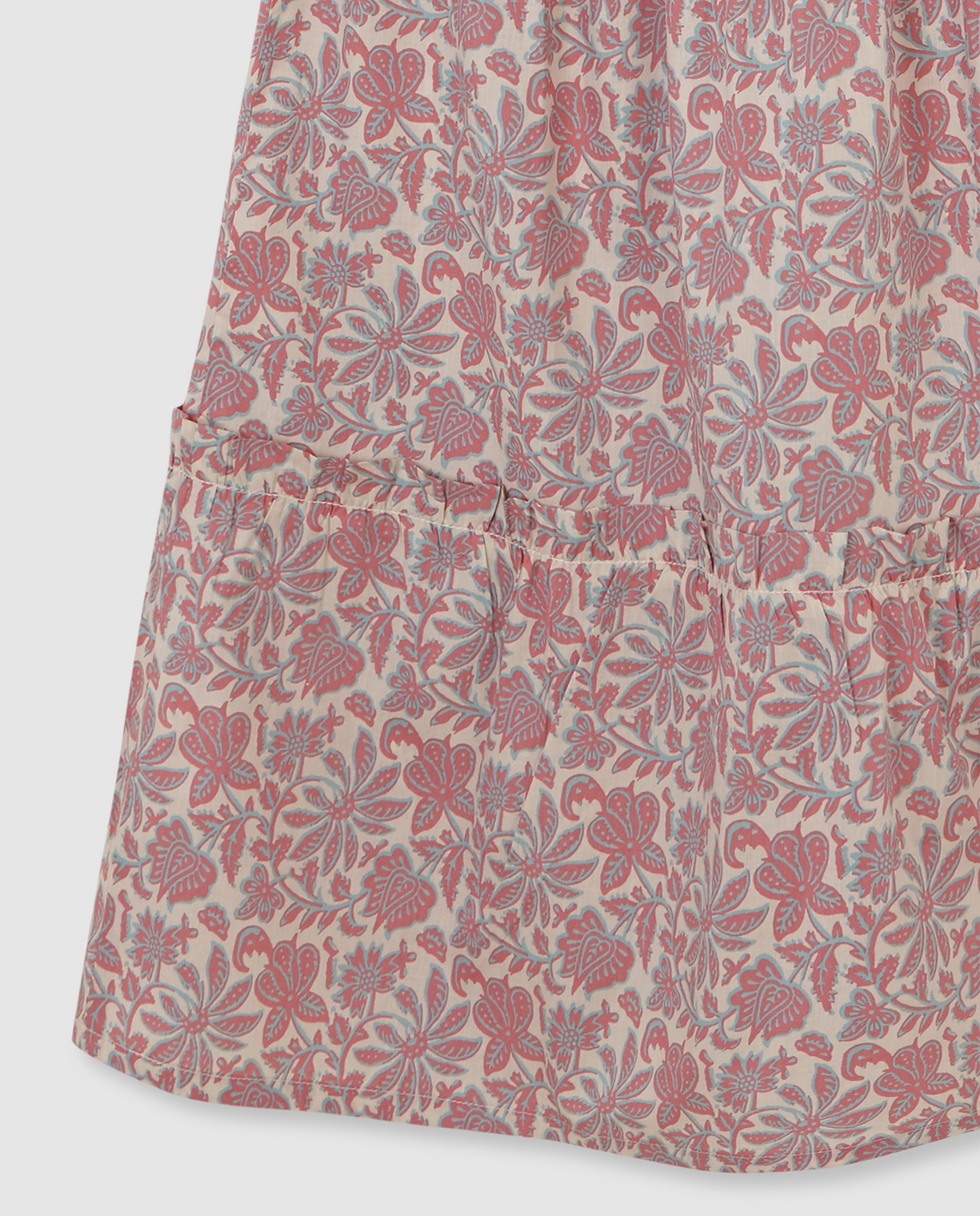 Vestido Infantil Midi Flor Índia Gocco Multicolor-4