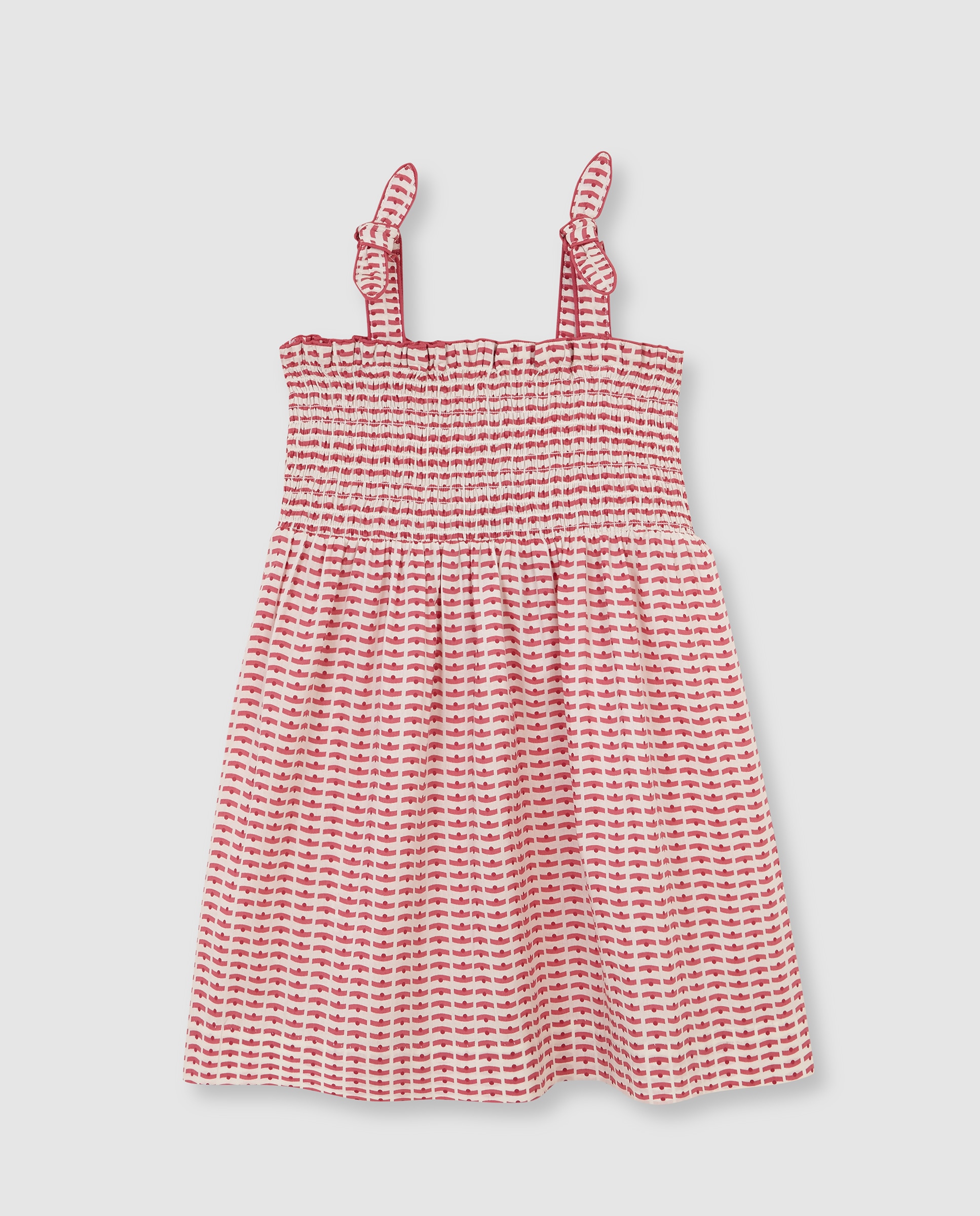 Vestido Infantil com Folhos Gocco Branco-1