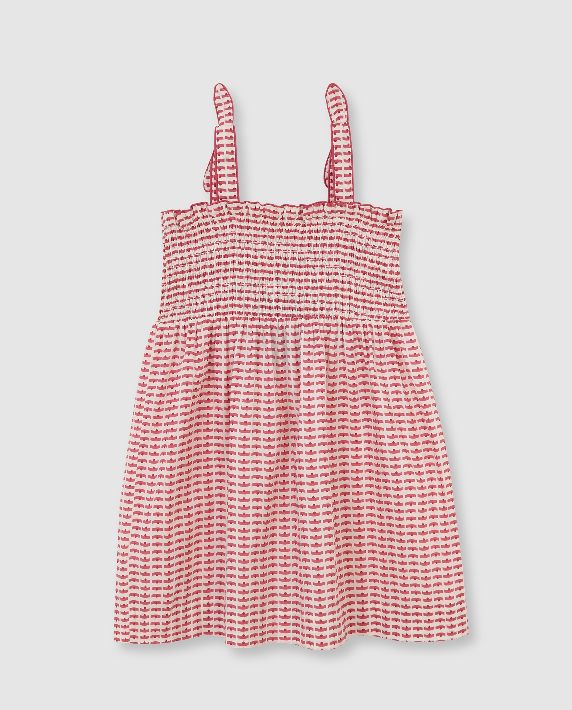 Vestido Infantil com Folhos Gocco Branco-2