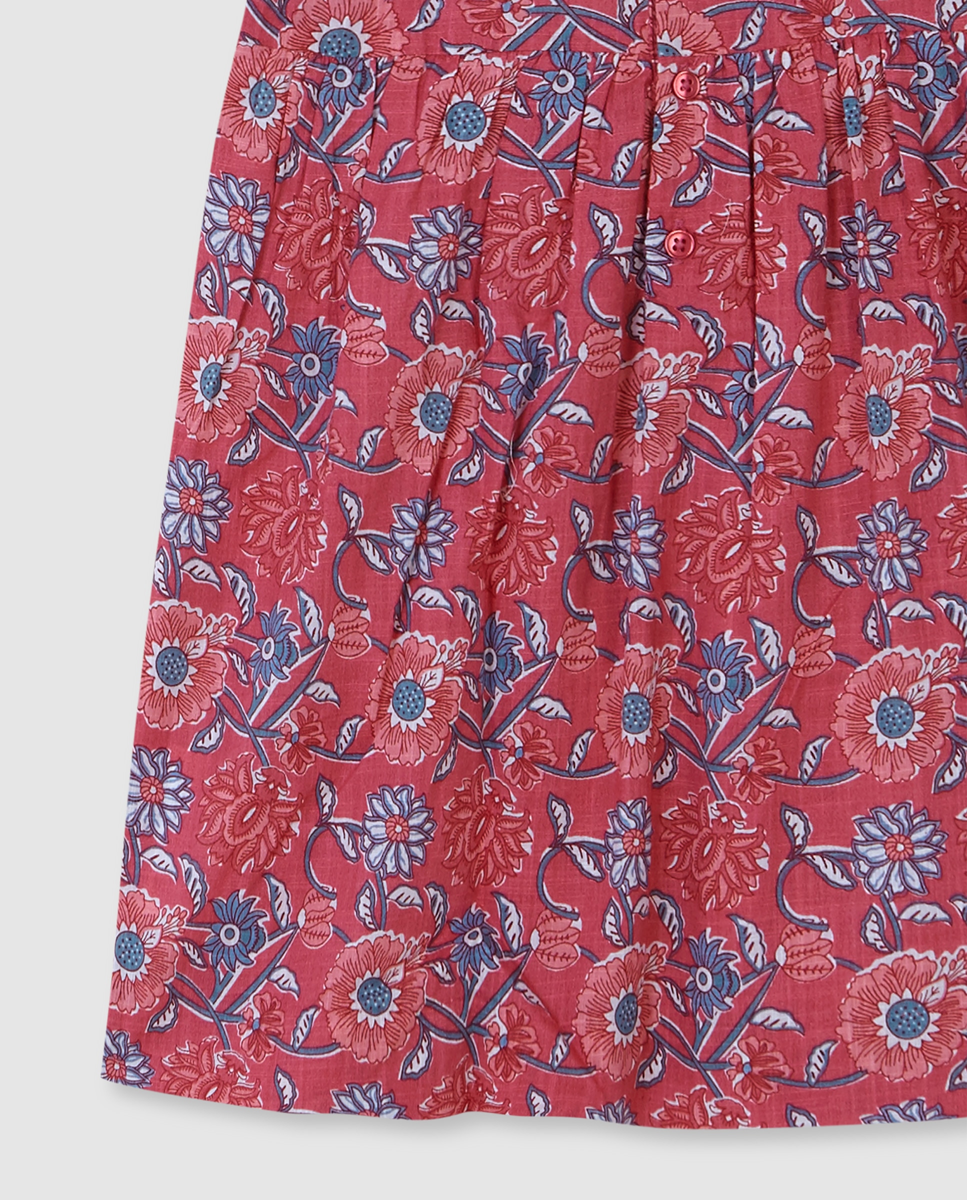 Vestido Infantil Estampado de Flores Gocco Rosa-4