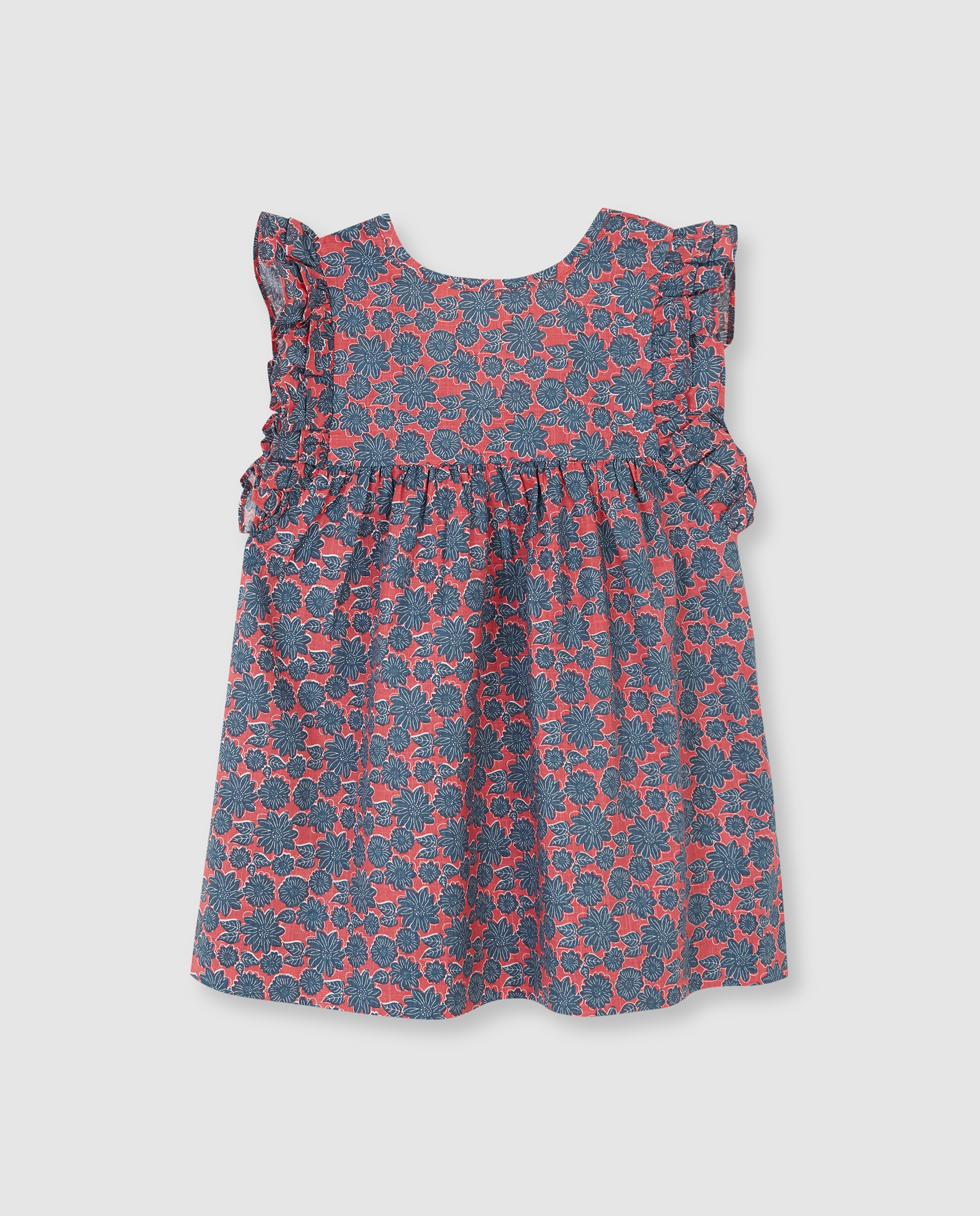 Imagem 0 de Vestido Infantil com Flor Grande