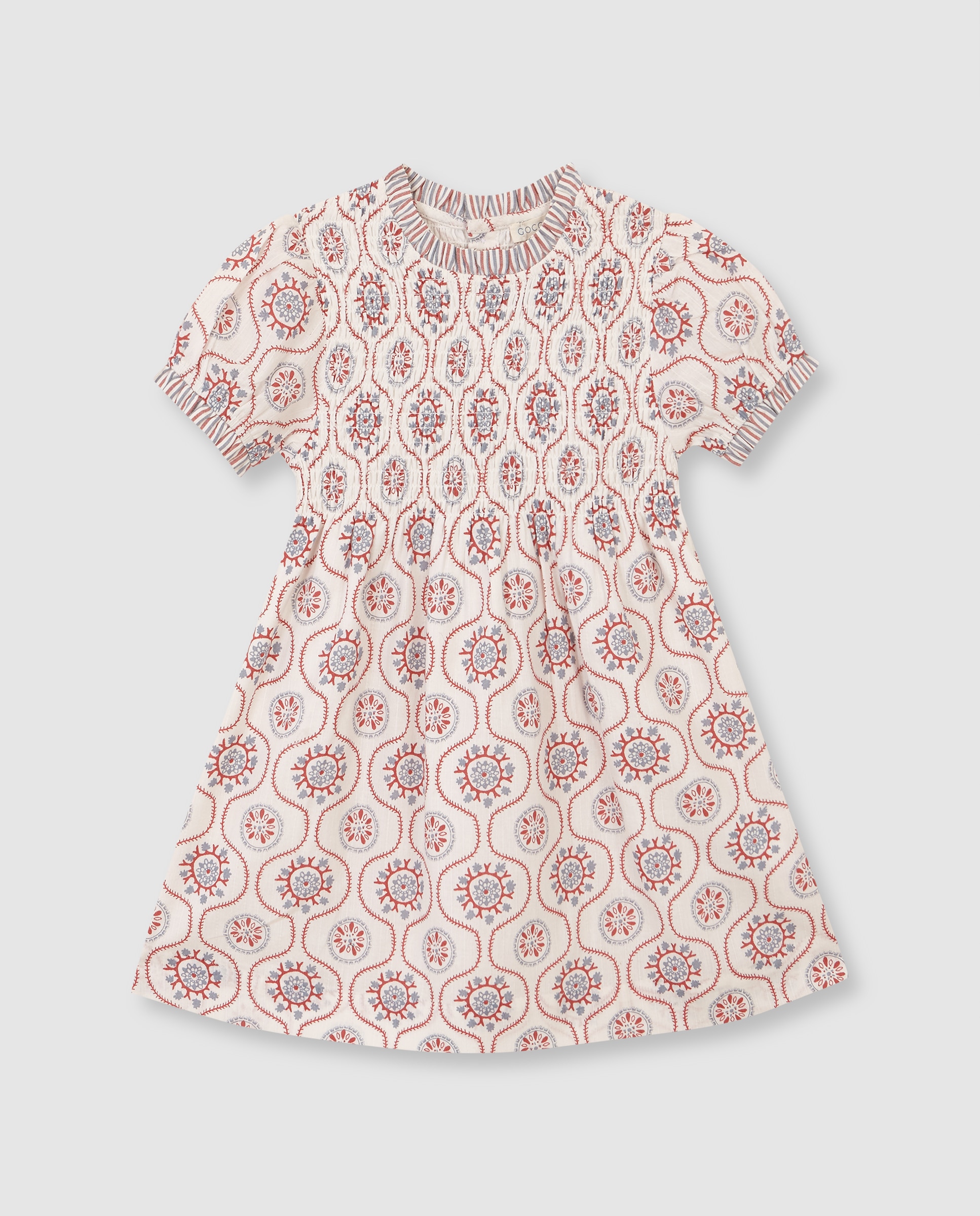 Imagem 0 de Vestido Infantil com Tecidos em Contraste