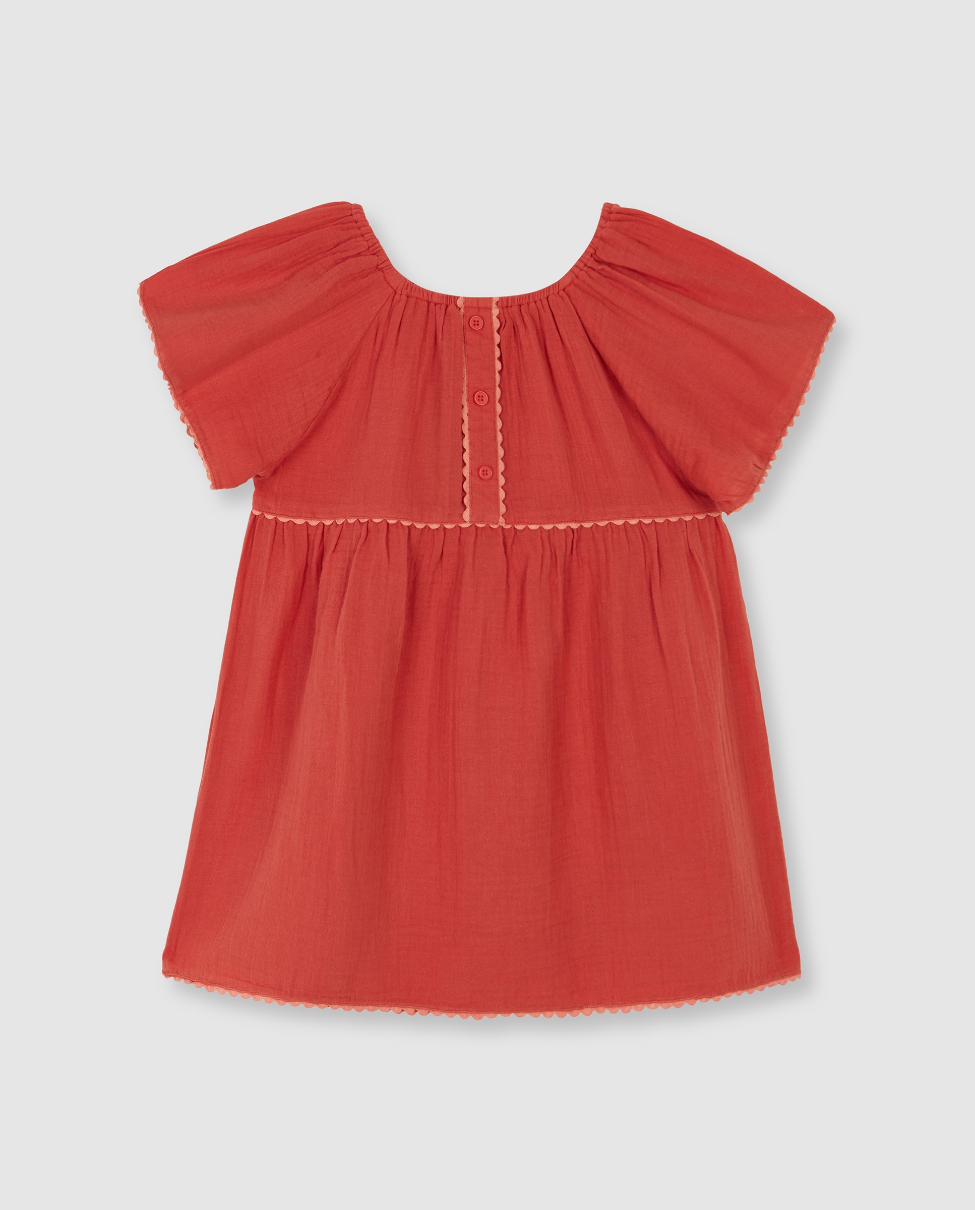 Imagem 0 de Vestido Infantil com Ric Rac em Contraste