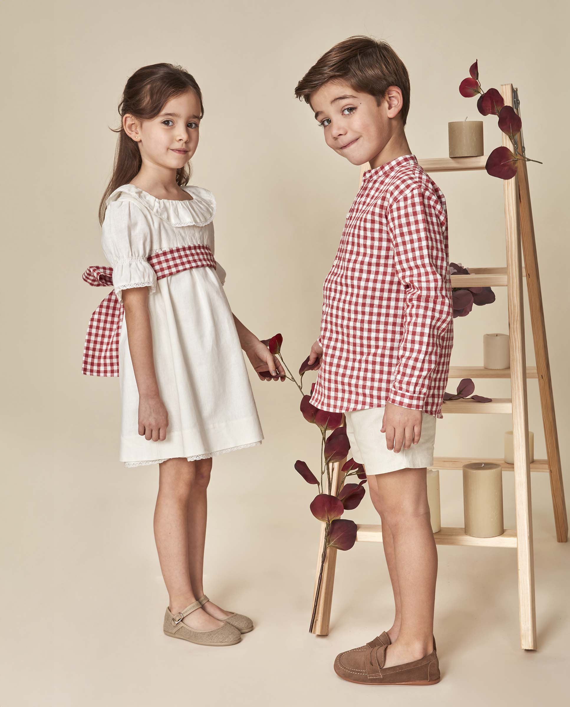Faixa Infantil de Linho para Vestidos Gocco Branco-2