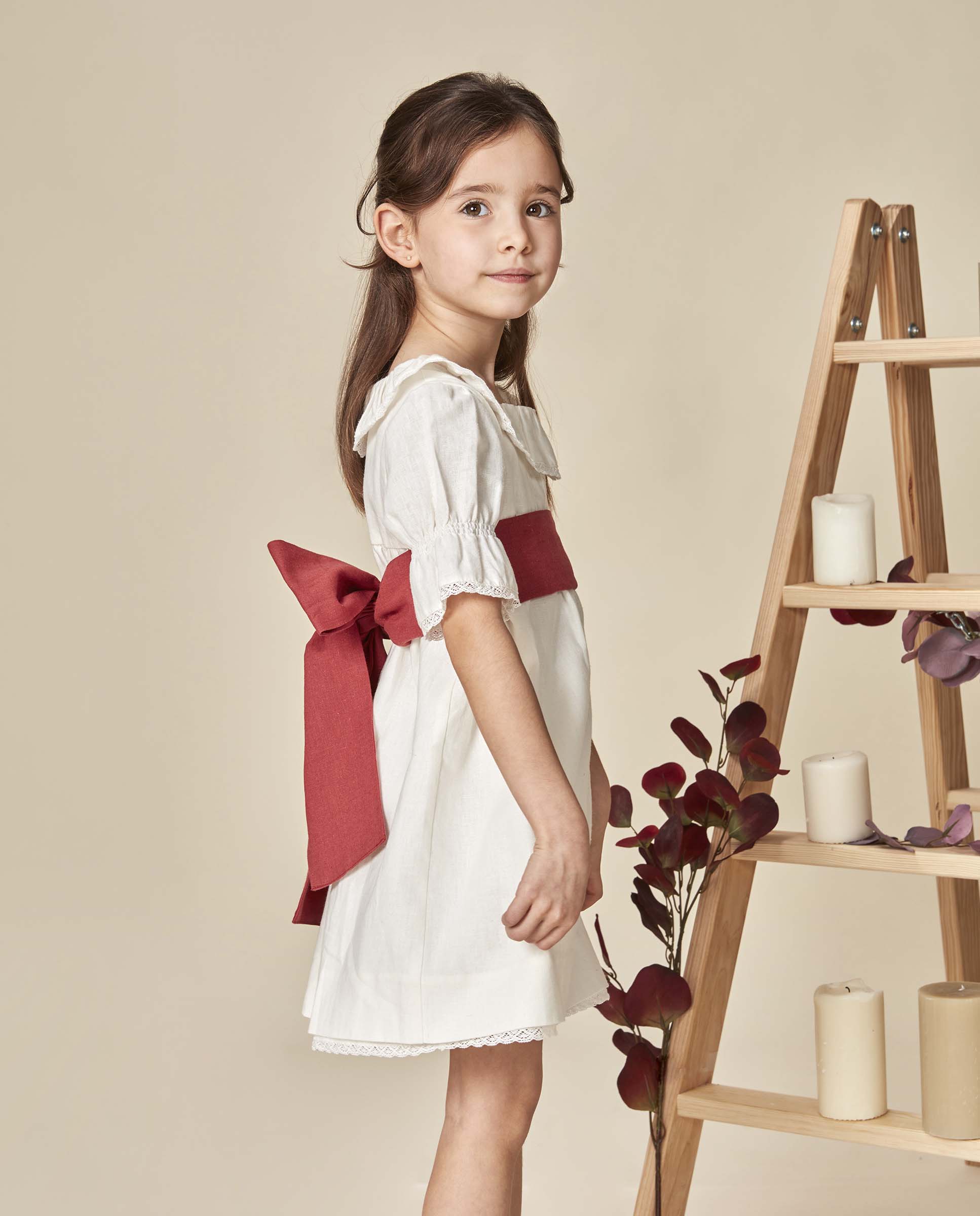 Imagem 0 de Cinto Infantil de Linho para Vestidos