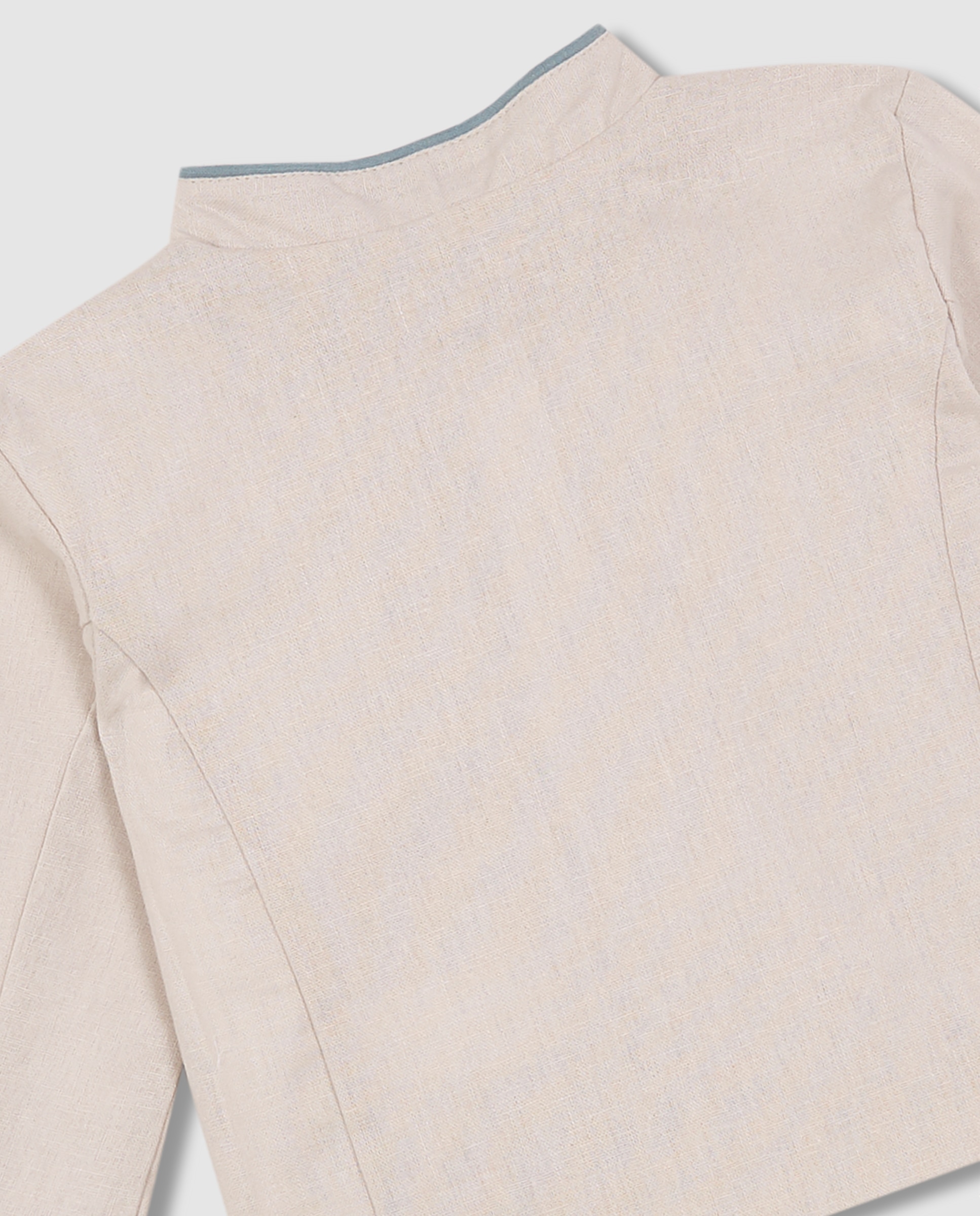 Casaco para Bebé de Linho Bege-4