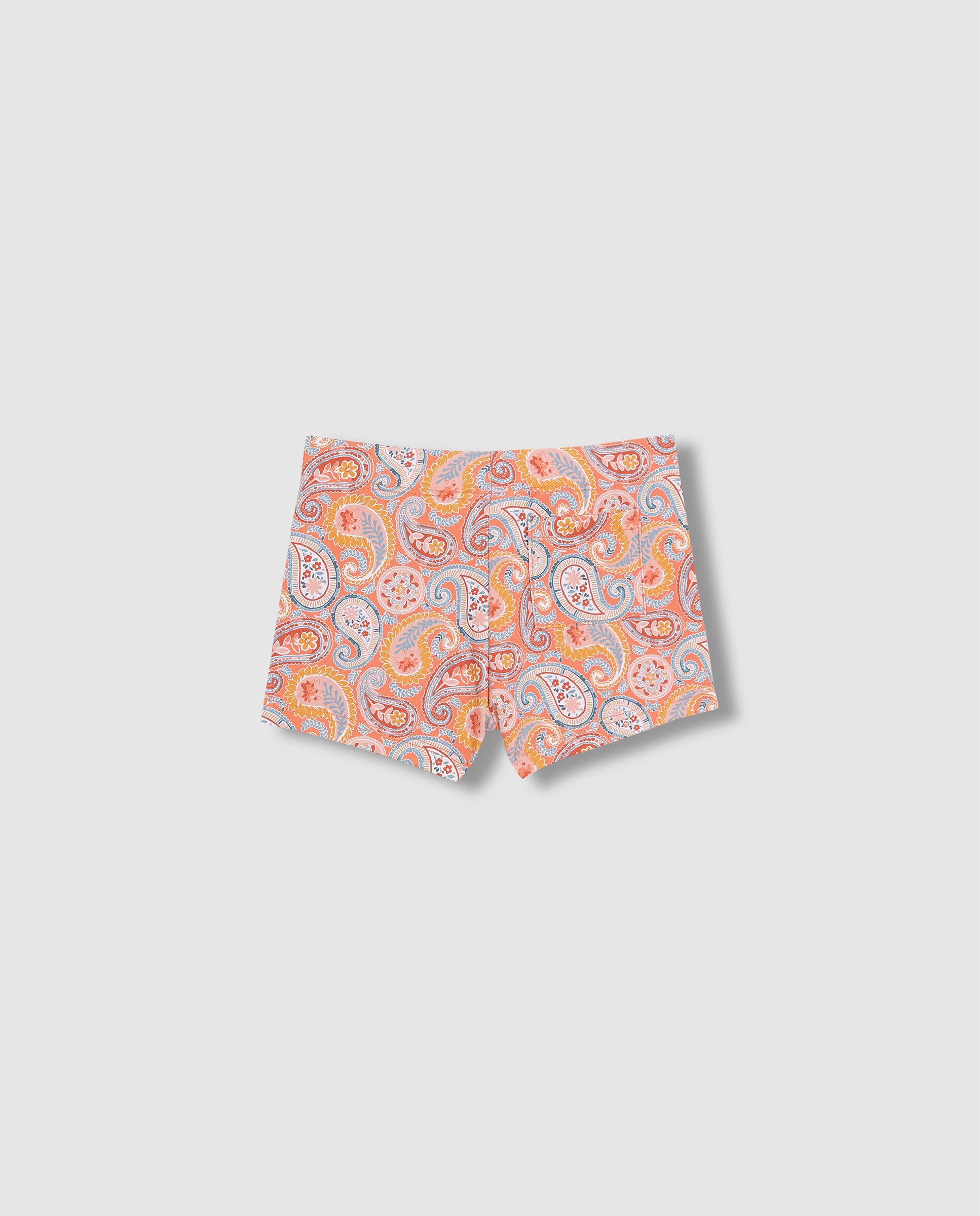 Fato de Banho para Bebé Estampado Paisley Gocco Laranja-2