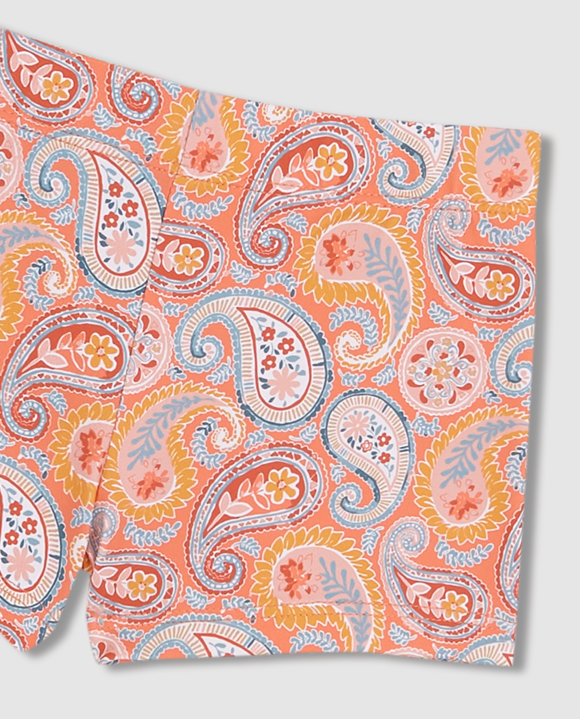 Fato de Banho para Bebé Estampado Paisley Gocco Laranja-3
