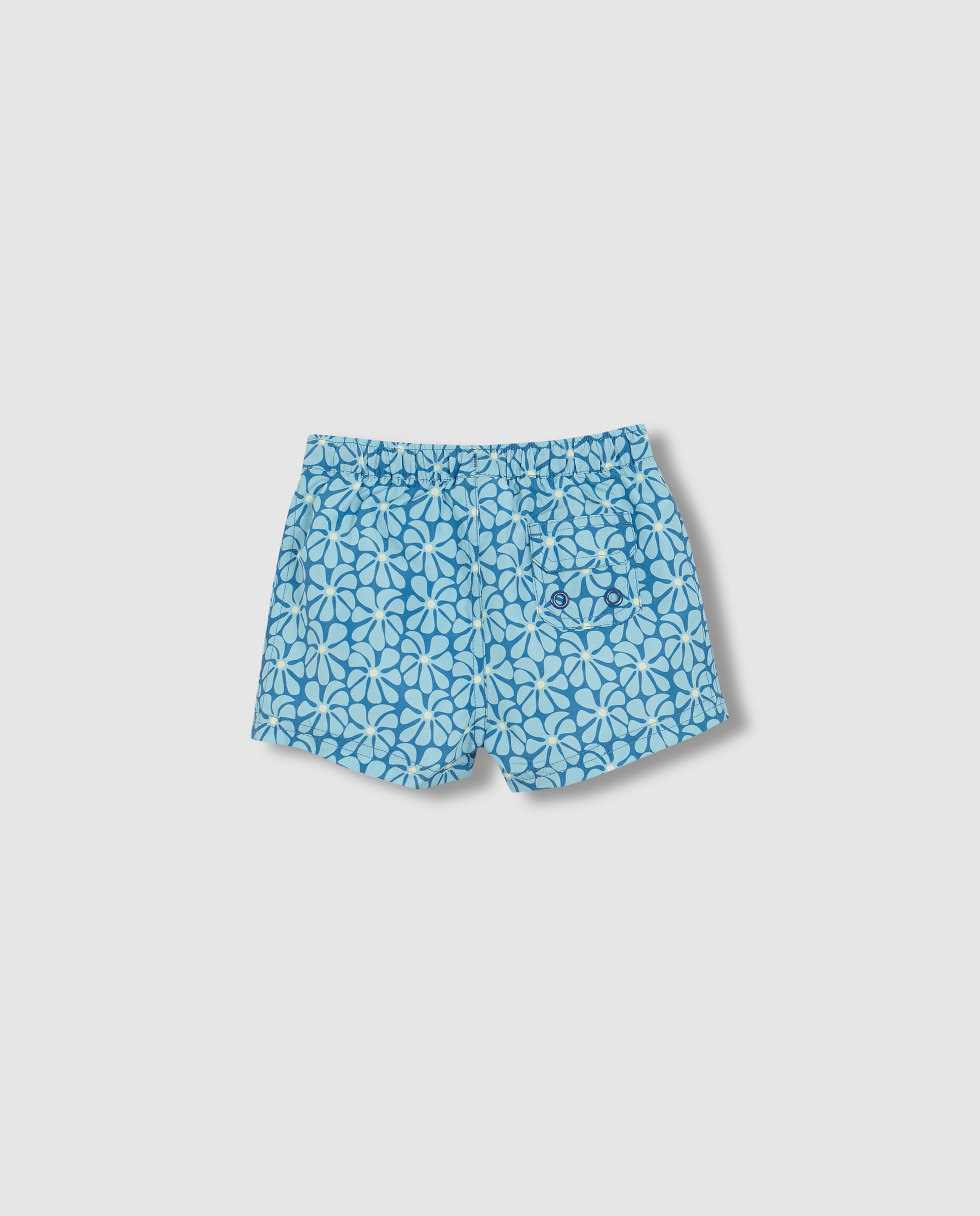 Fato de Banho para Bebé com Estampado Retro Azul-2