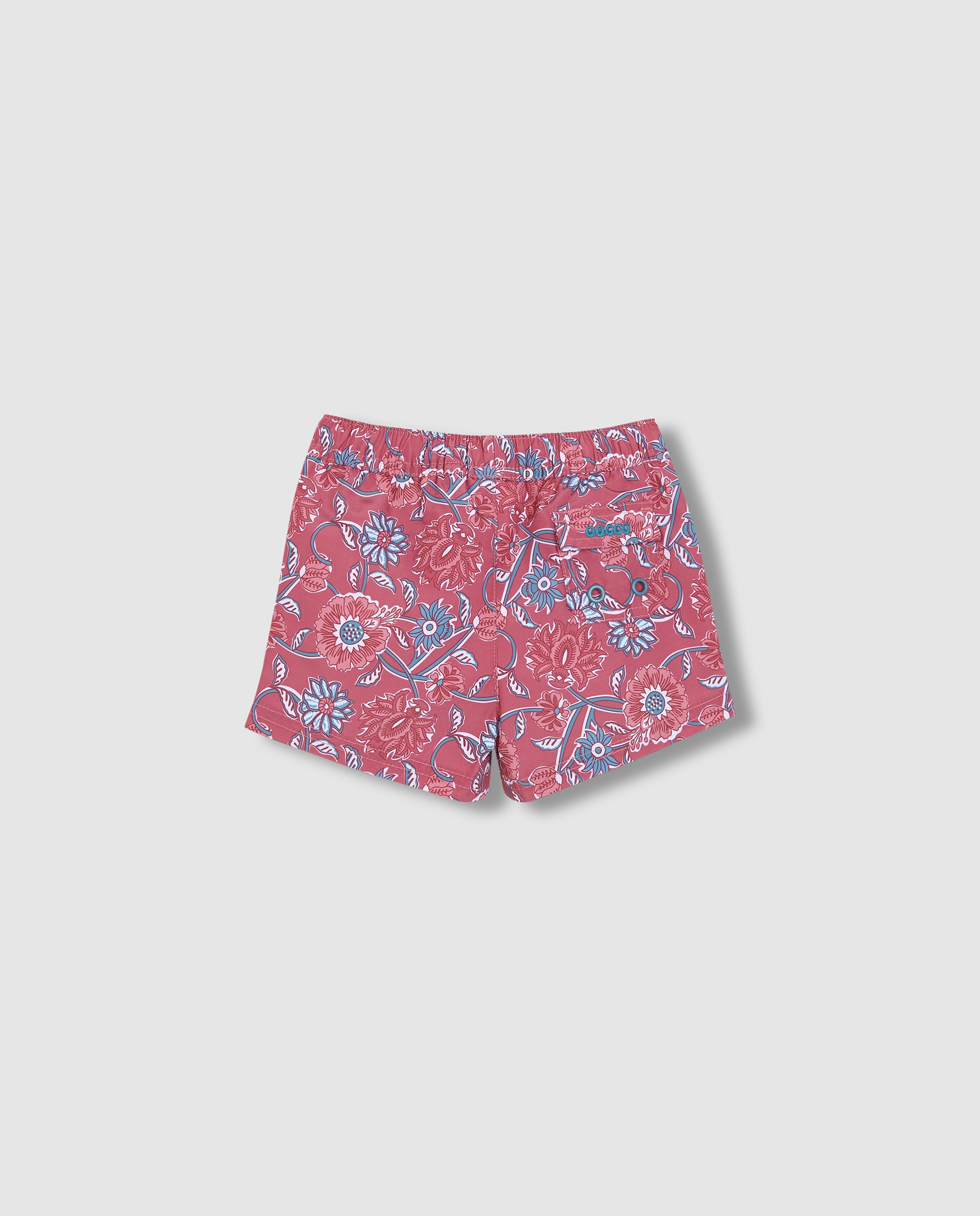 Fato de Banho para Bebé com Estampado de Flores Gocco Rosa-2