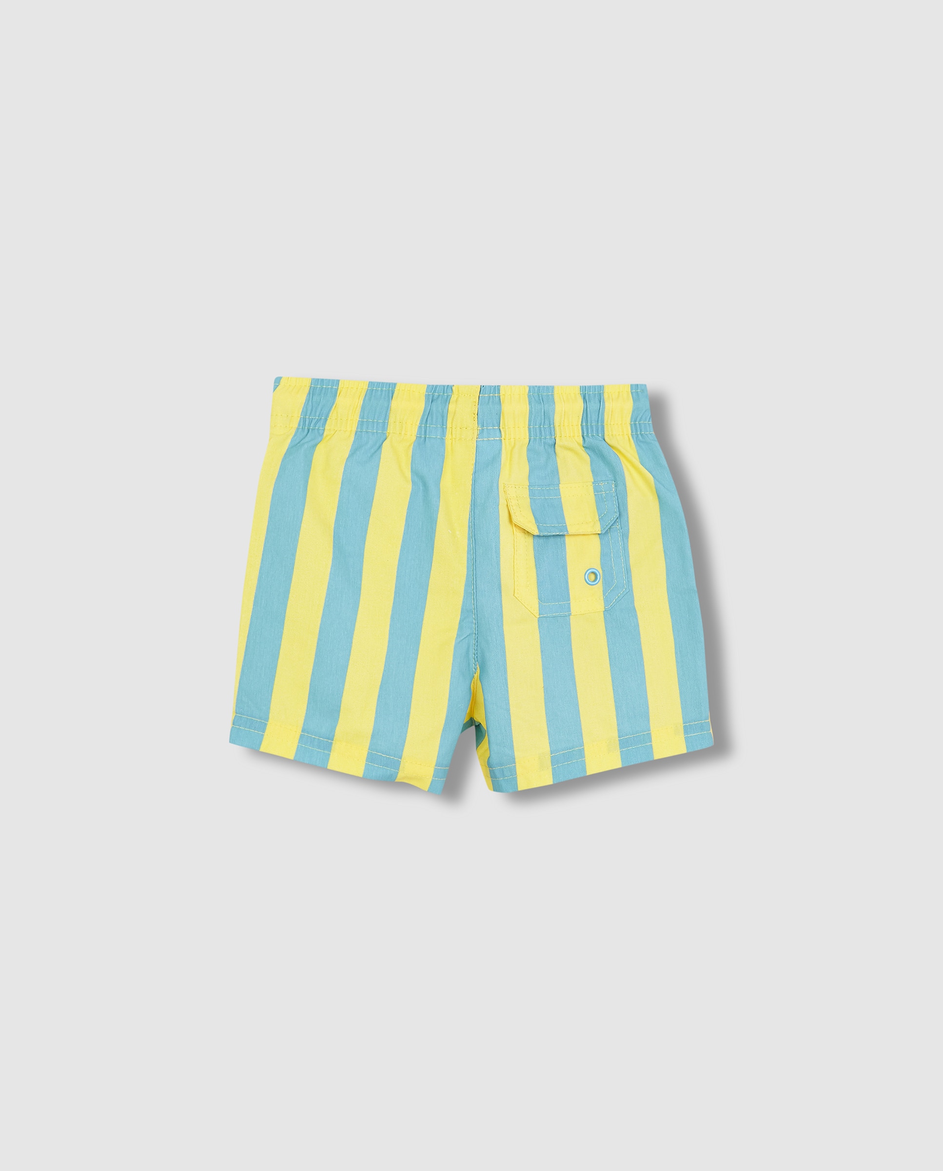 Fato de Banho para Bebé Às Riscas Gocco Azul-celeste-2