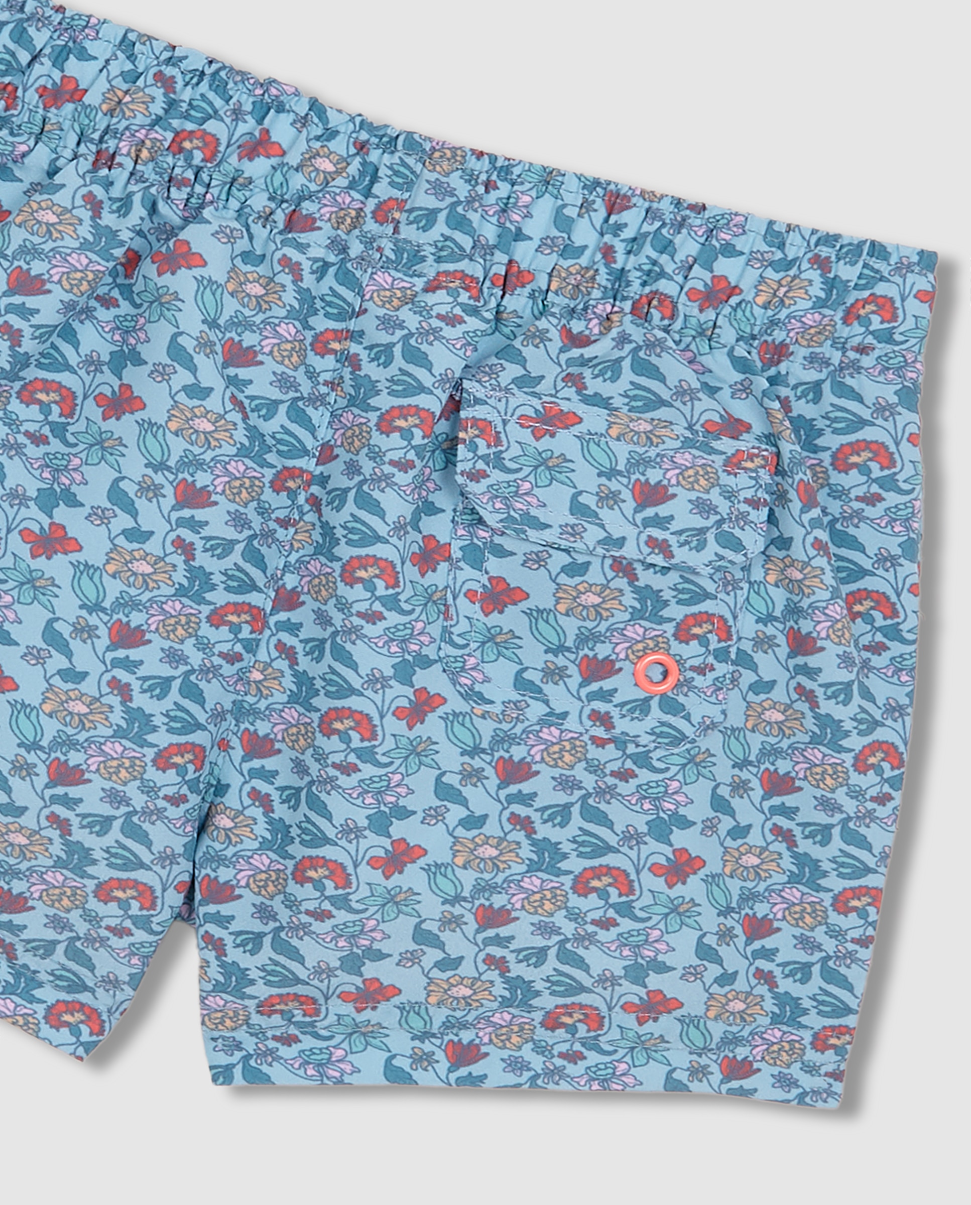 Fato de Banho para Bebé com Estampado Floral Gocco Azul-claro-4