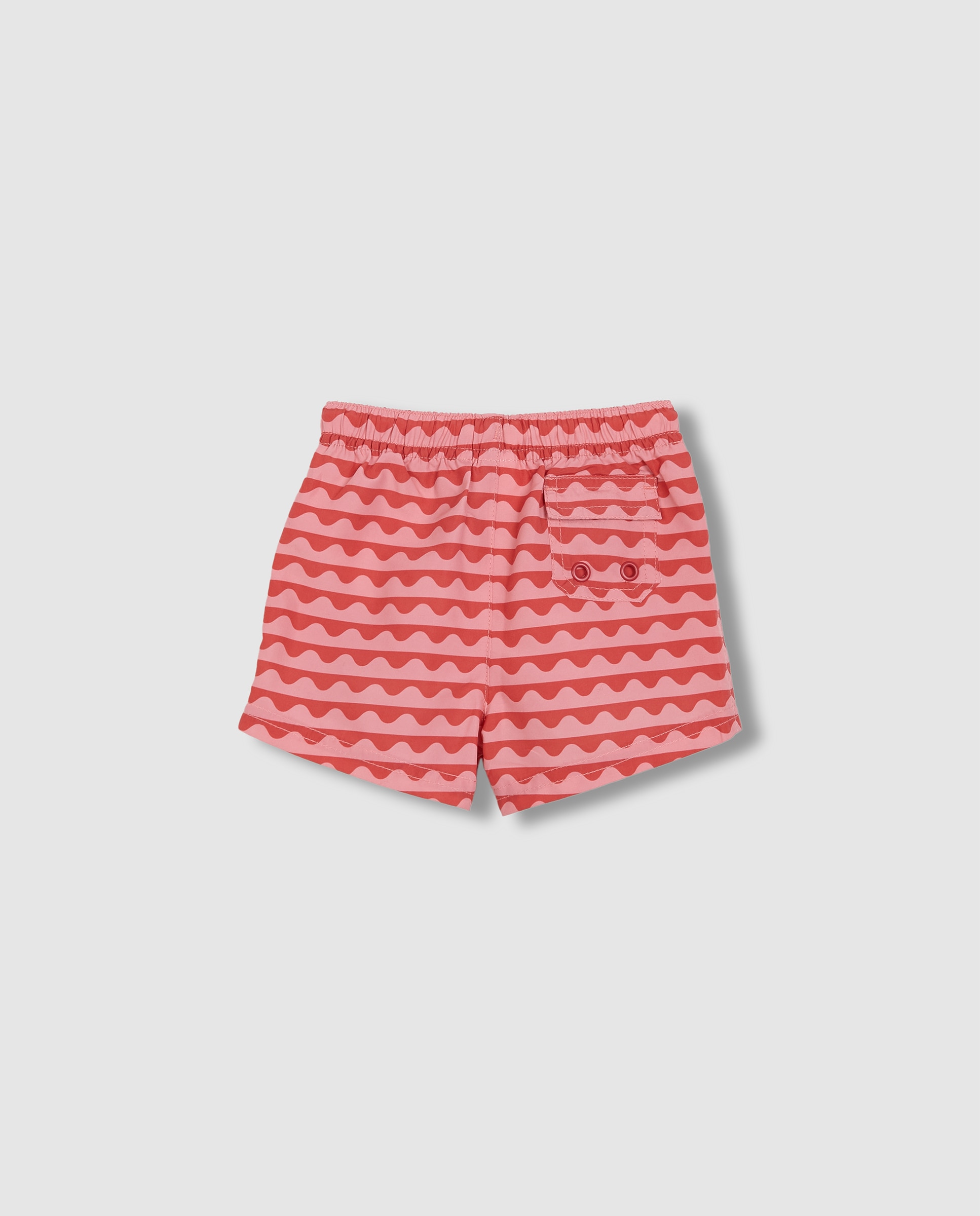 Fato de Banho para Bebé com Estampado de Ondas Gocco Rosa-2