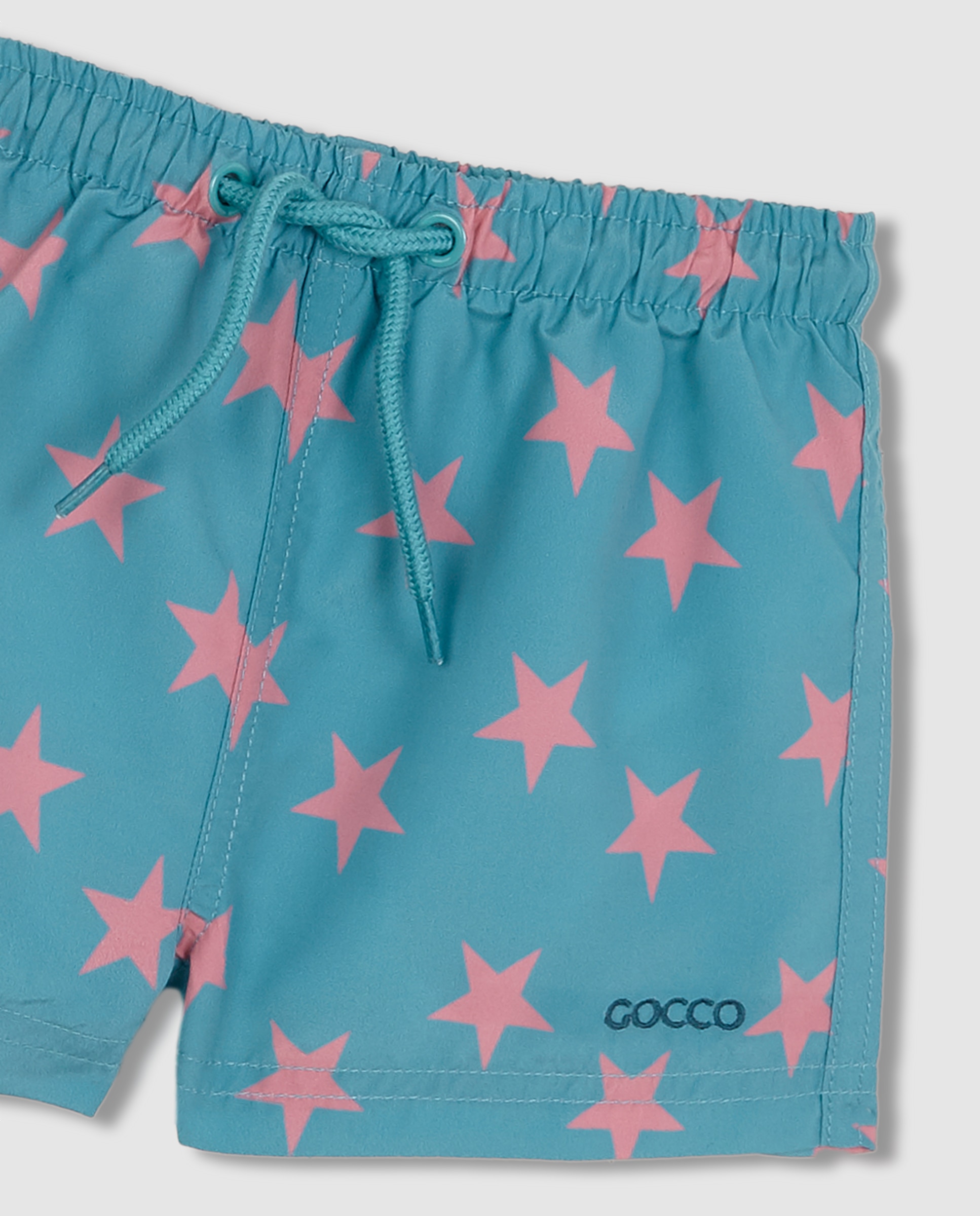 Fato de Banho para Bebé de Estrelas Gocco Azul / Verde-3