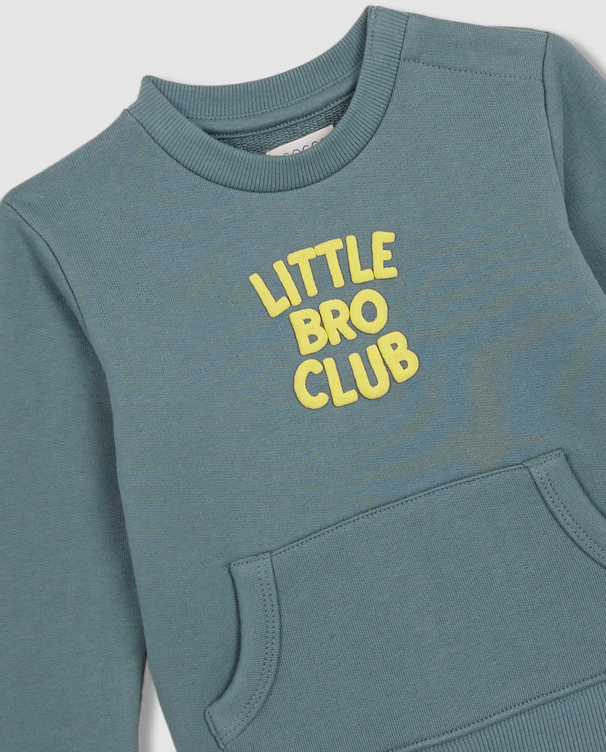 Sweatshirt para Bebé Little Bro Gocco Verde-3