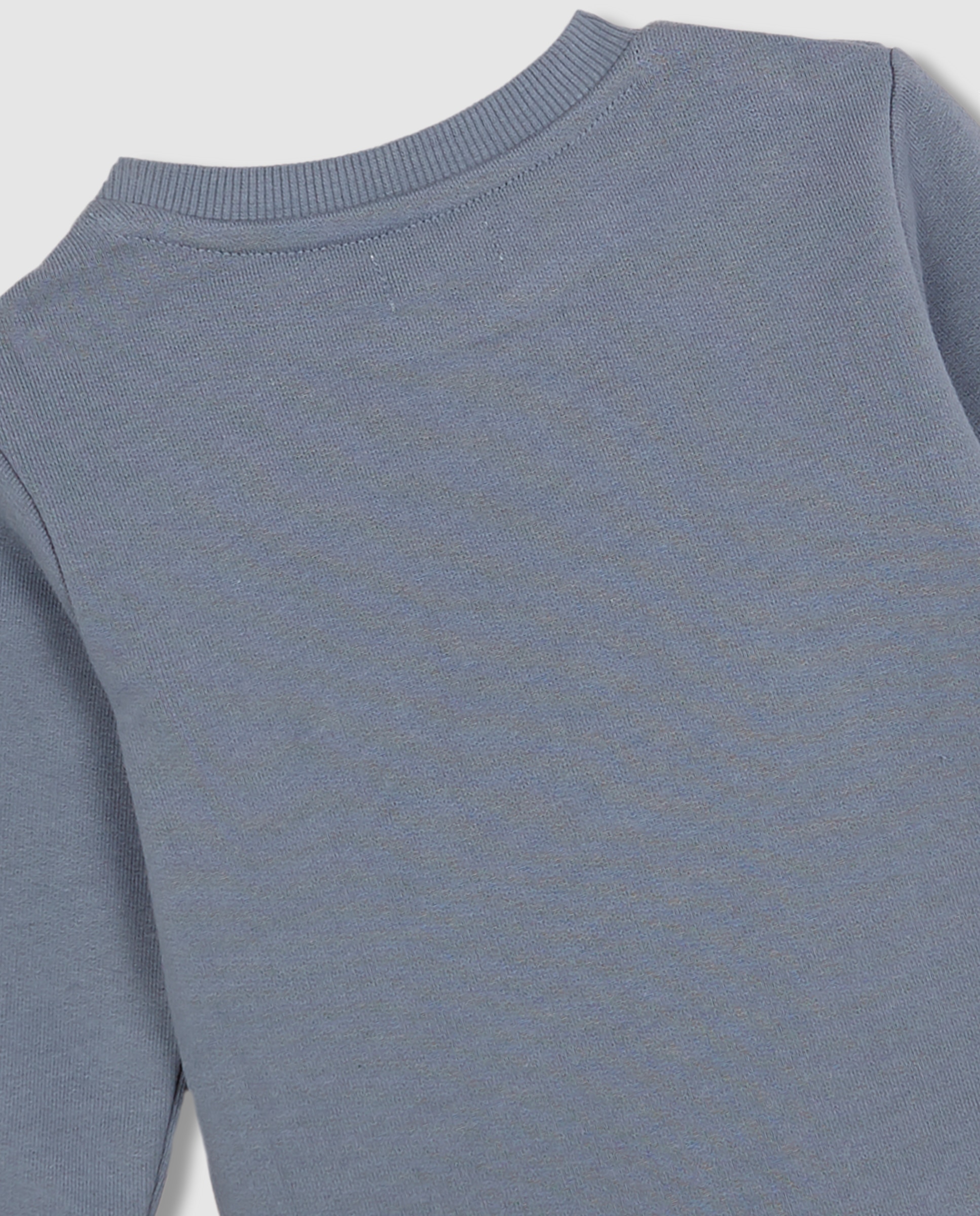 Sweatshirt para Bebé com Print Azul-claro-4