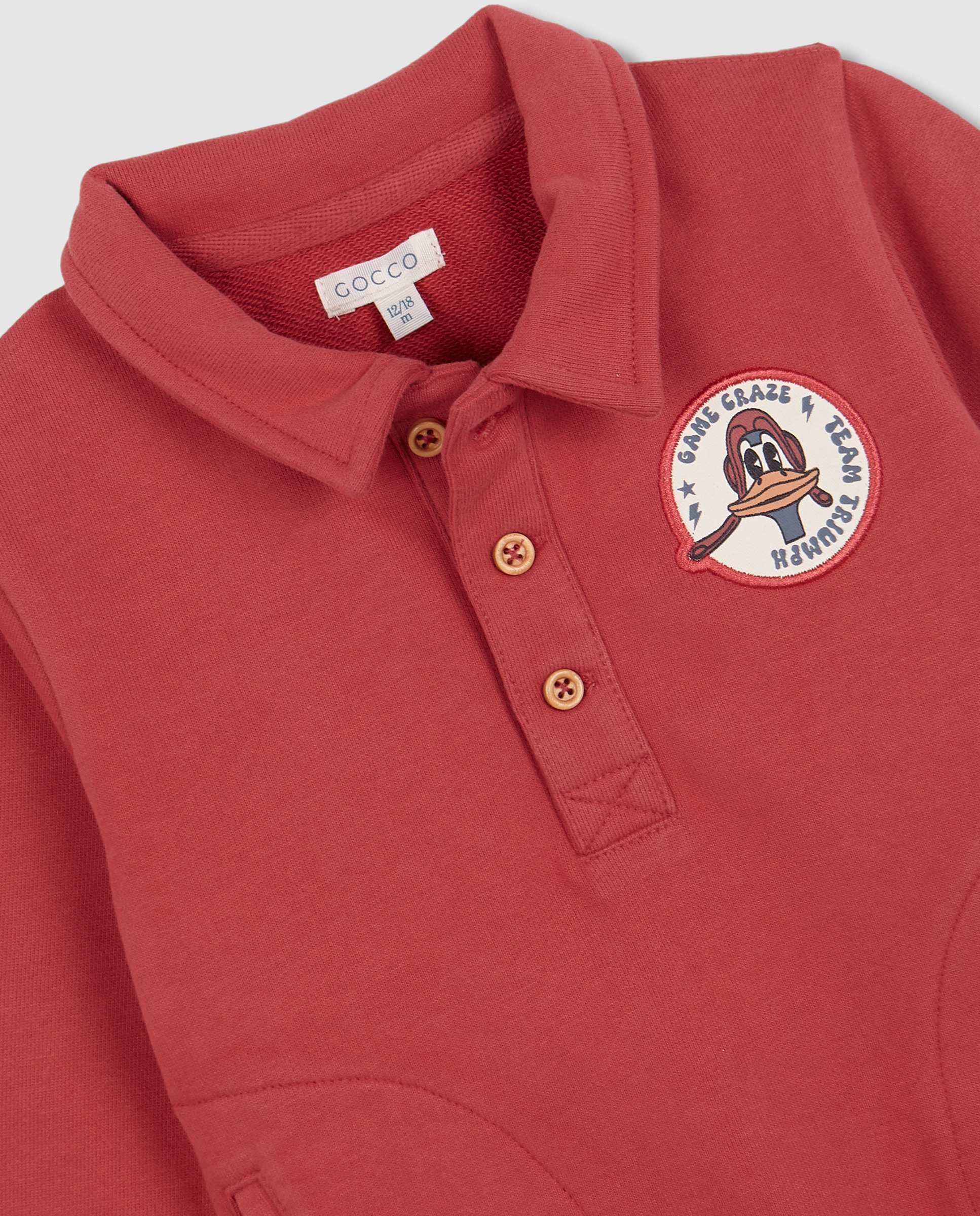 Sweatshirt para Bebé Summer Print Gocco Coral-3