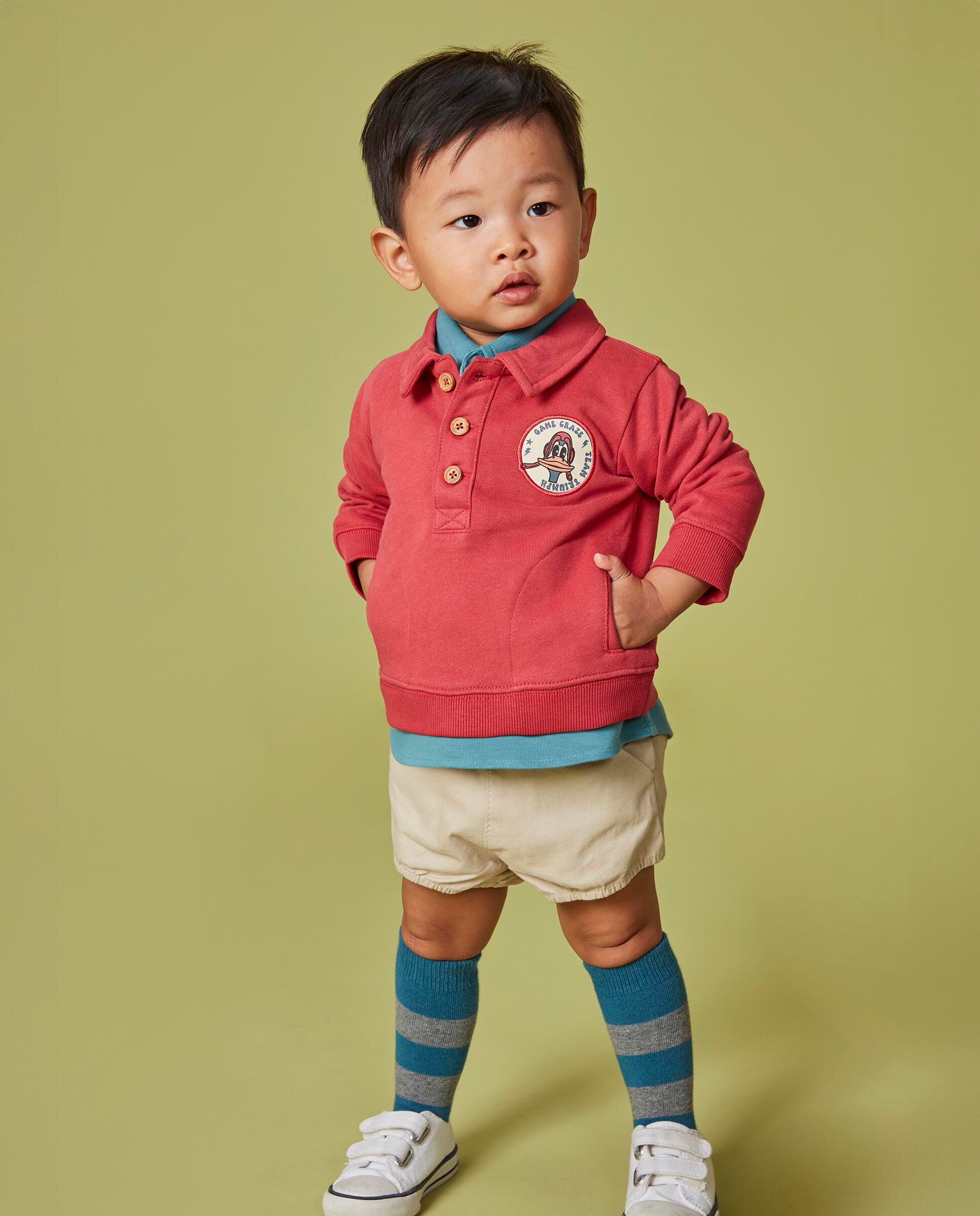 Sweatshirt para Bebé Summer Print Gocco Coral-5