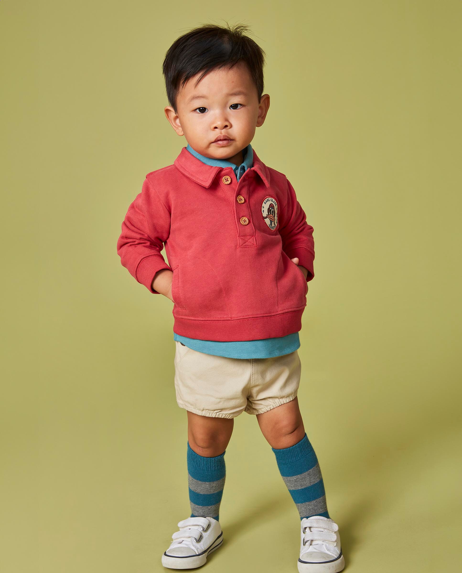 Sweatshirt para Bebé Summer Print Gocco Coral-6