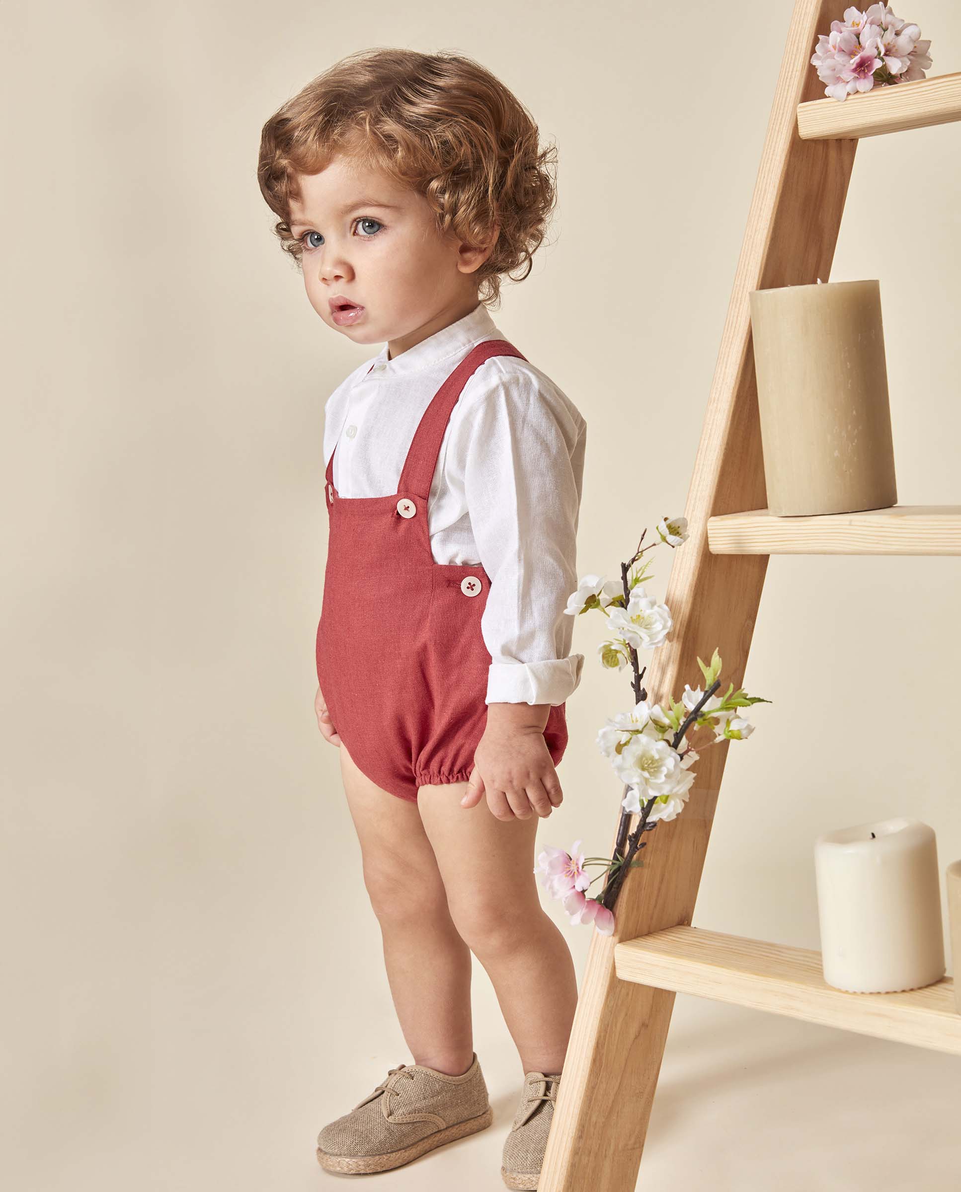 Imagem 0 de Bombacho para Bebé de Linho com Alças