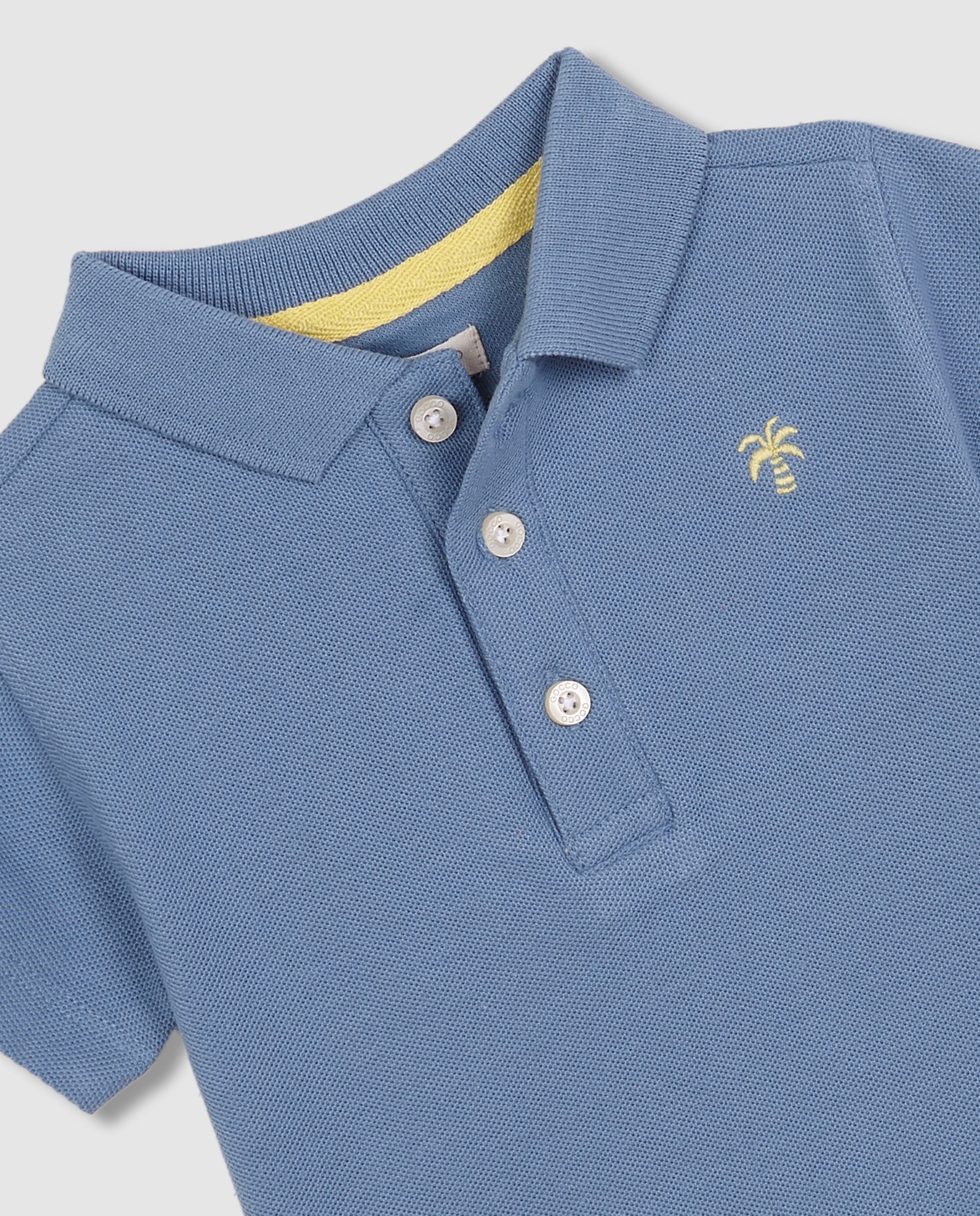 Polo para Bebé Surf Gocco Azul-3