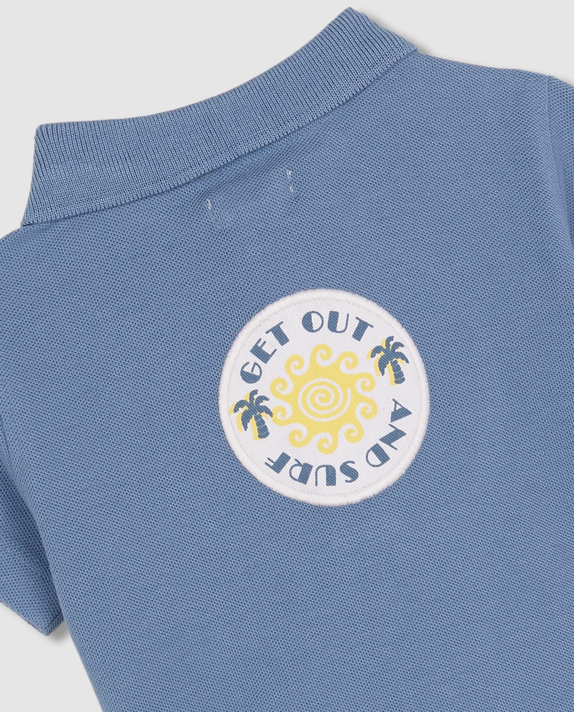 Polo para Bebé Surf Gocco Azul-4