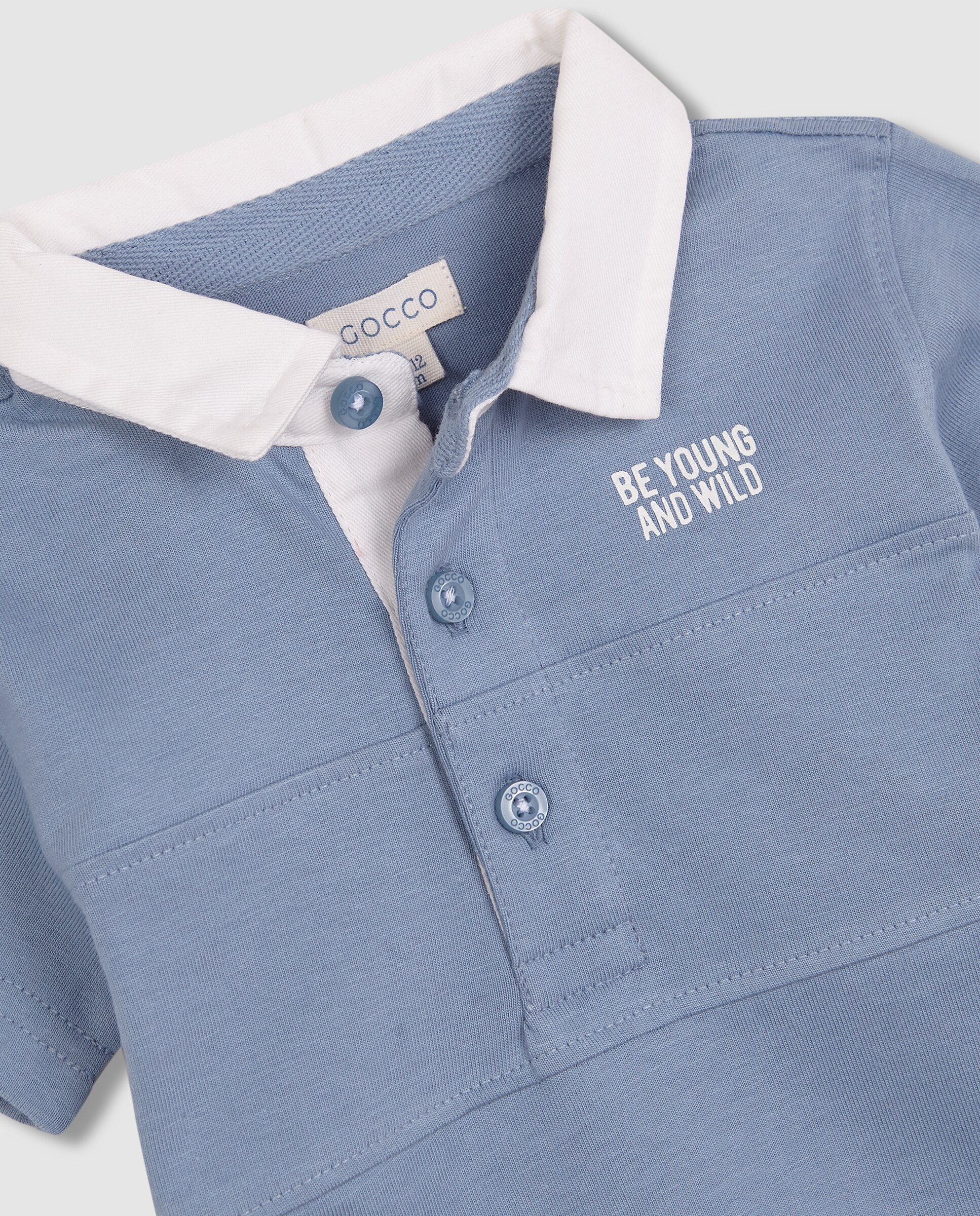 Polo para Bebé Thunder Gocco Azul-claro-3