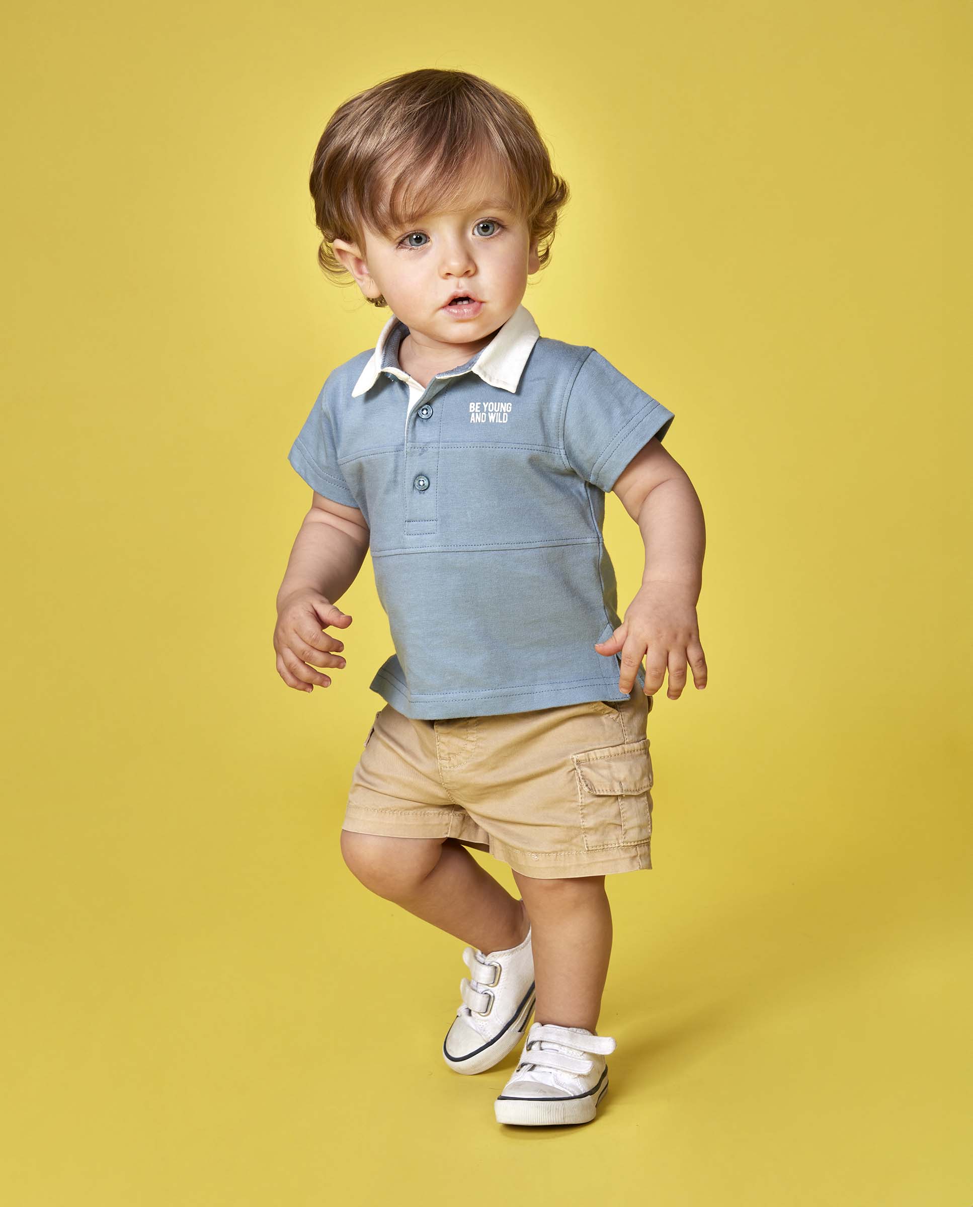Polo para Bebé Thunder Gocco Azul-claro-5