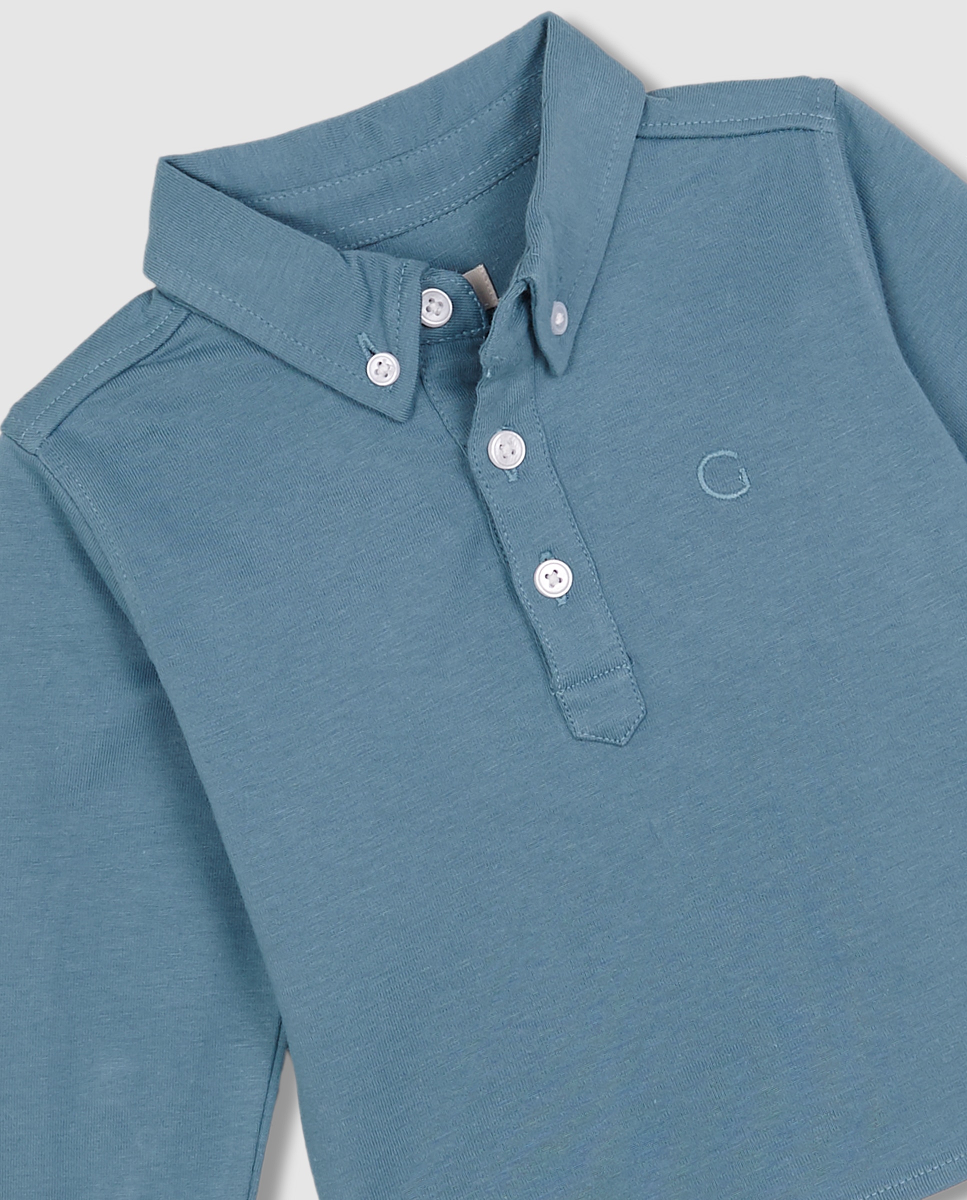 Camisa Polo de Bebé Gocco Azul-3