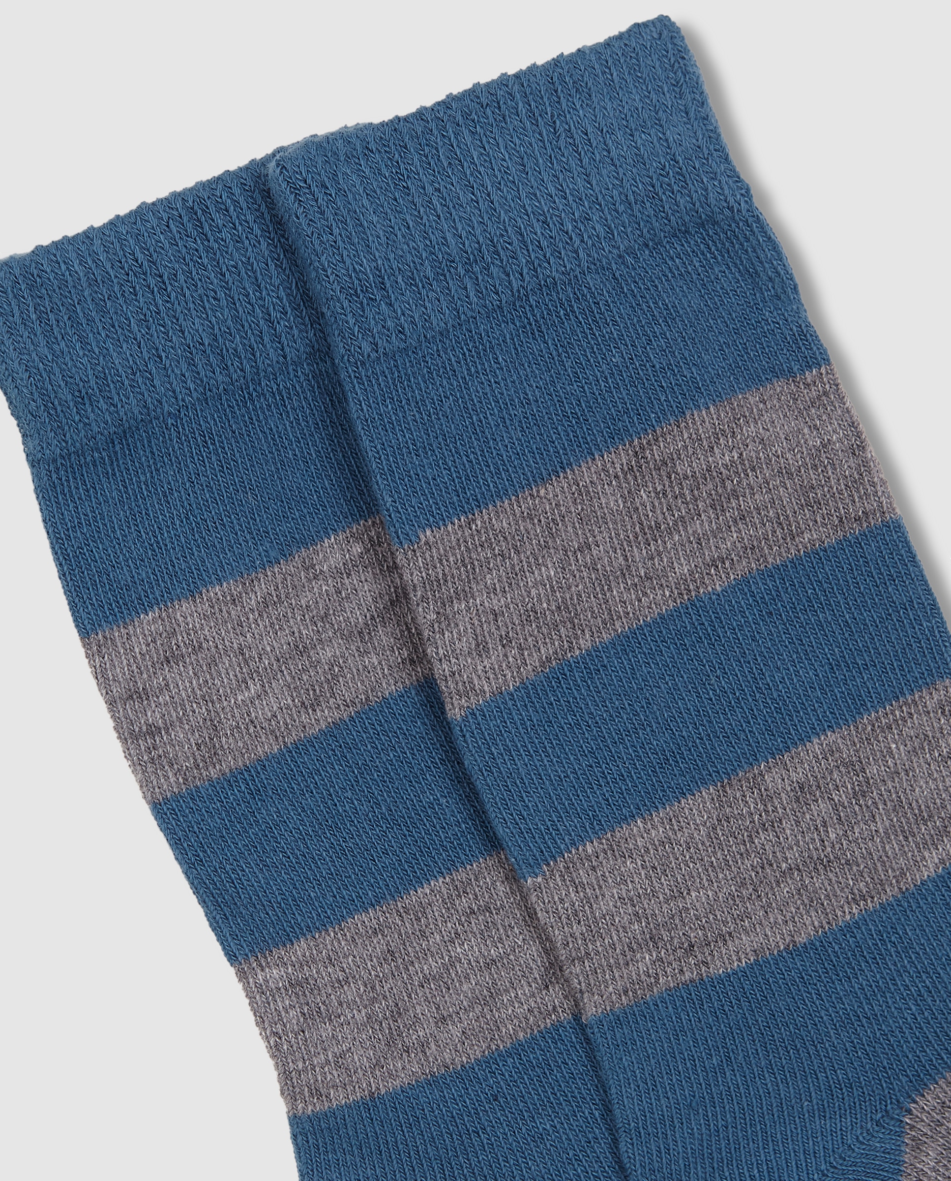 Meias de Bebé Às Riscas Largas Gocco Azul-2