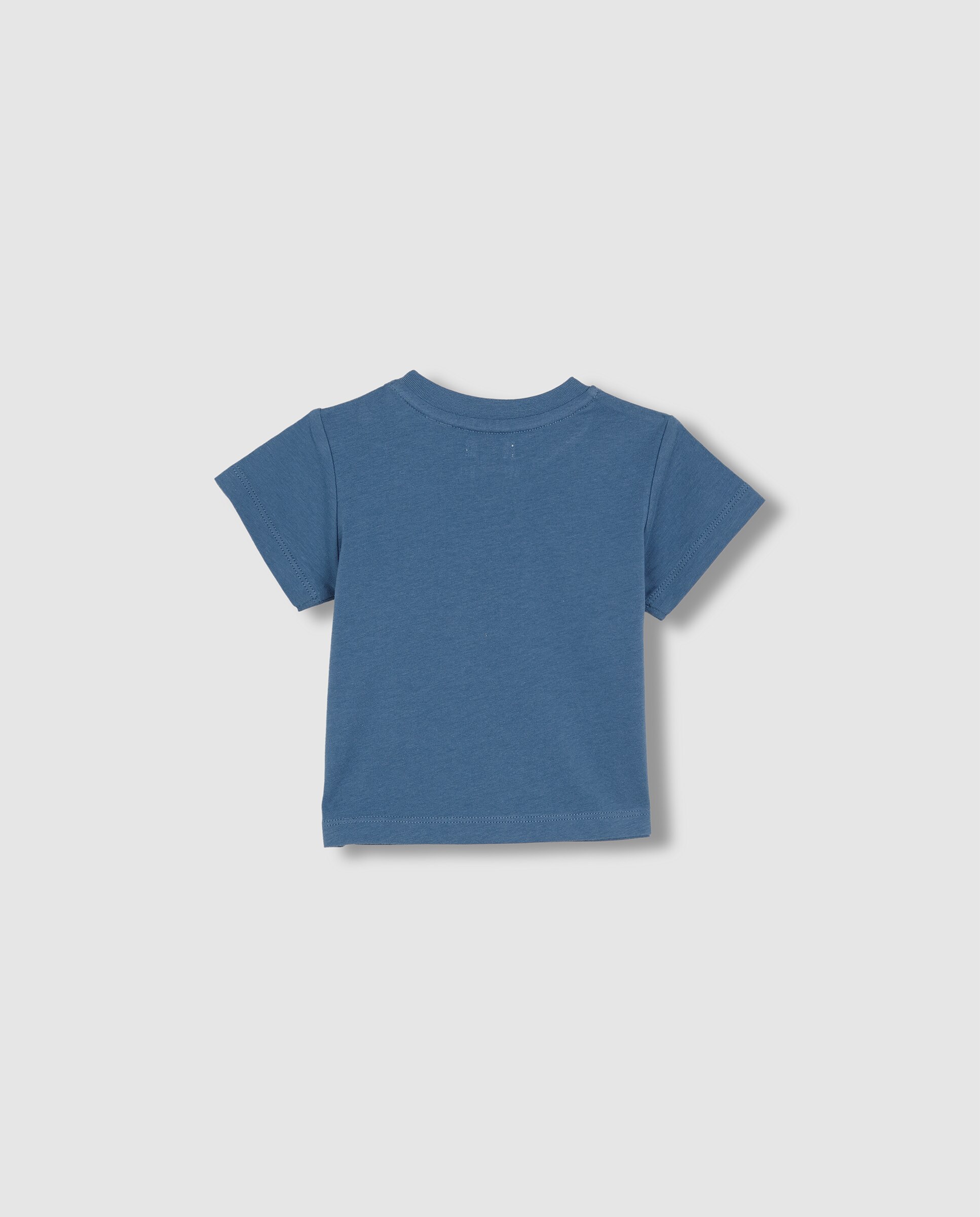 T-shirt para Bebé com Print Gocco Azul-2