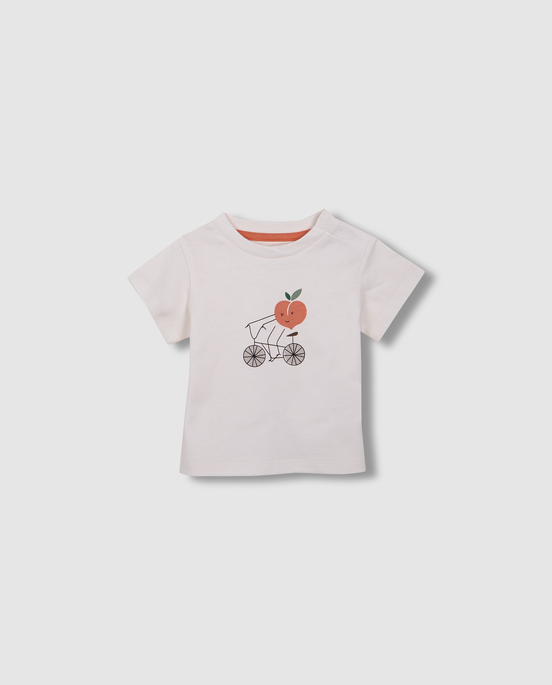 T-shirt para Bebé Estampada Gocco Branco-marfim-1