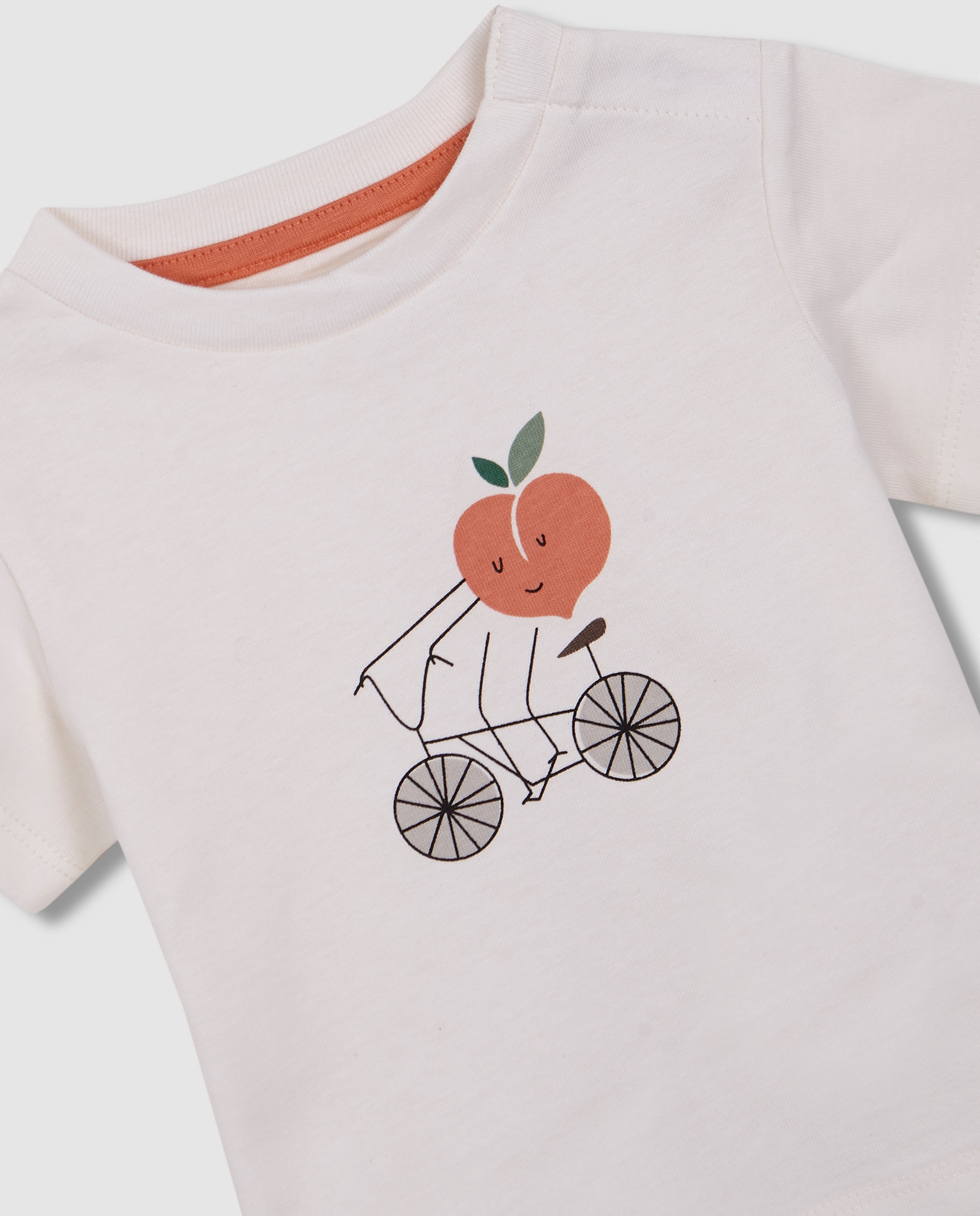T-shirt para Bebé Estampada Gocco Branco-marfim-3