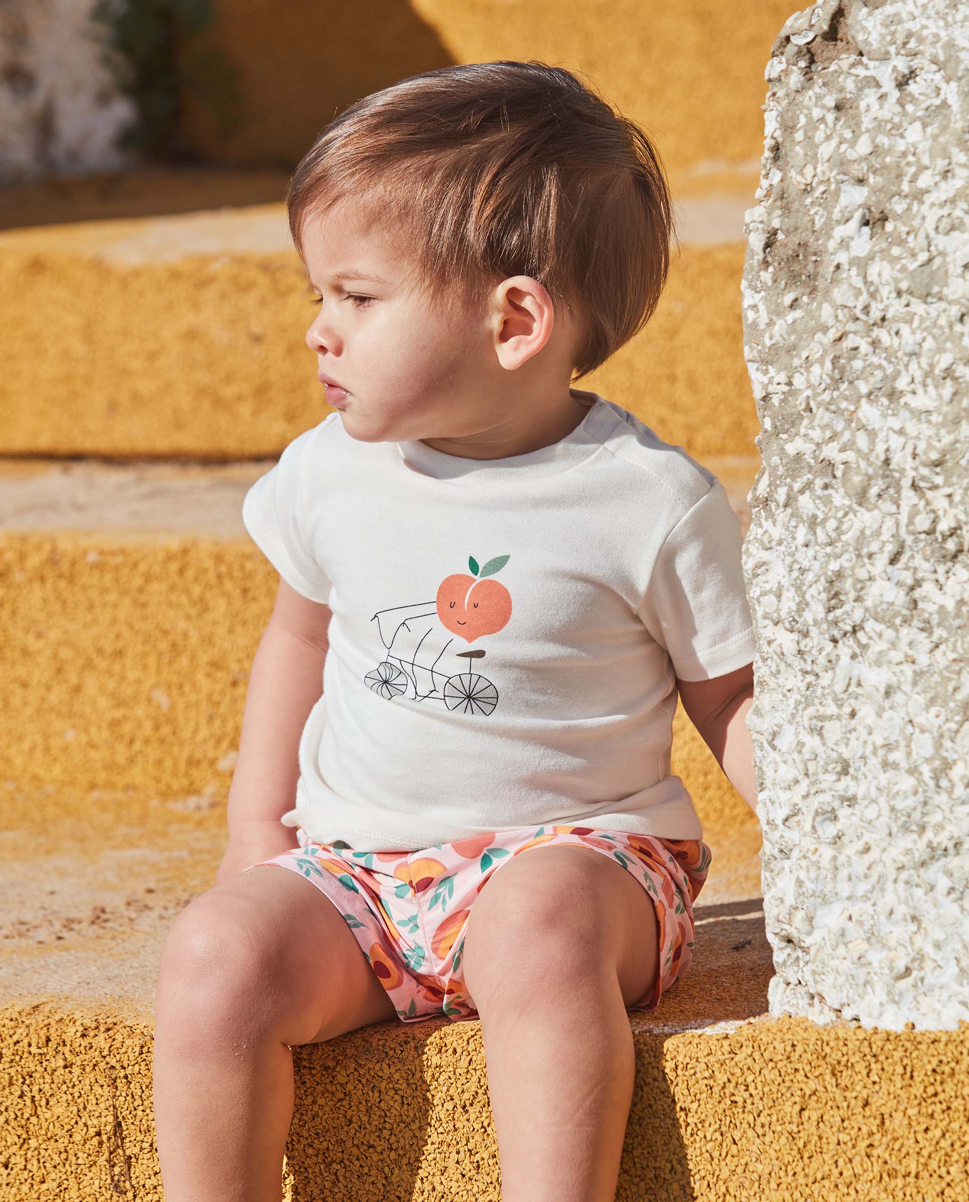 T-shirt para Bebé Estampada Gocco Branco-marfim-6