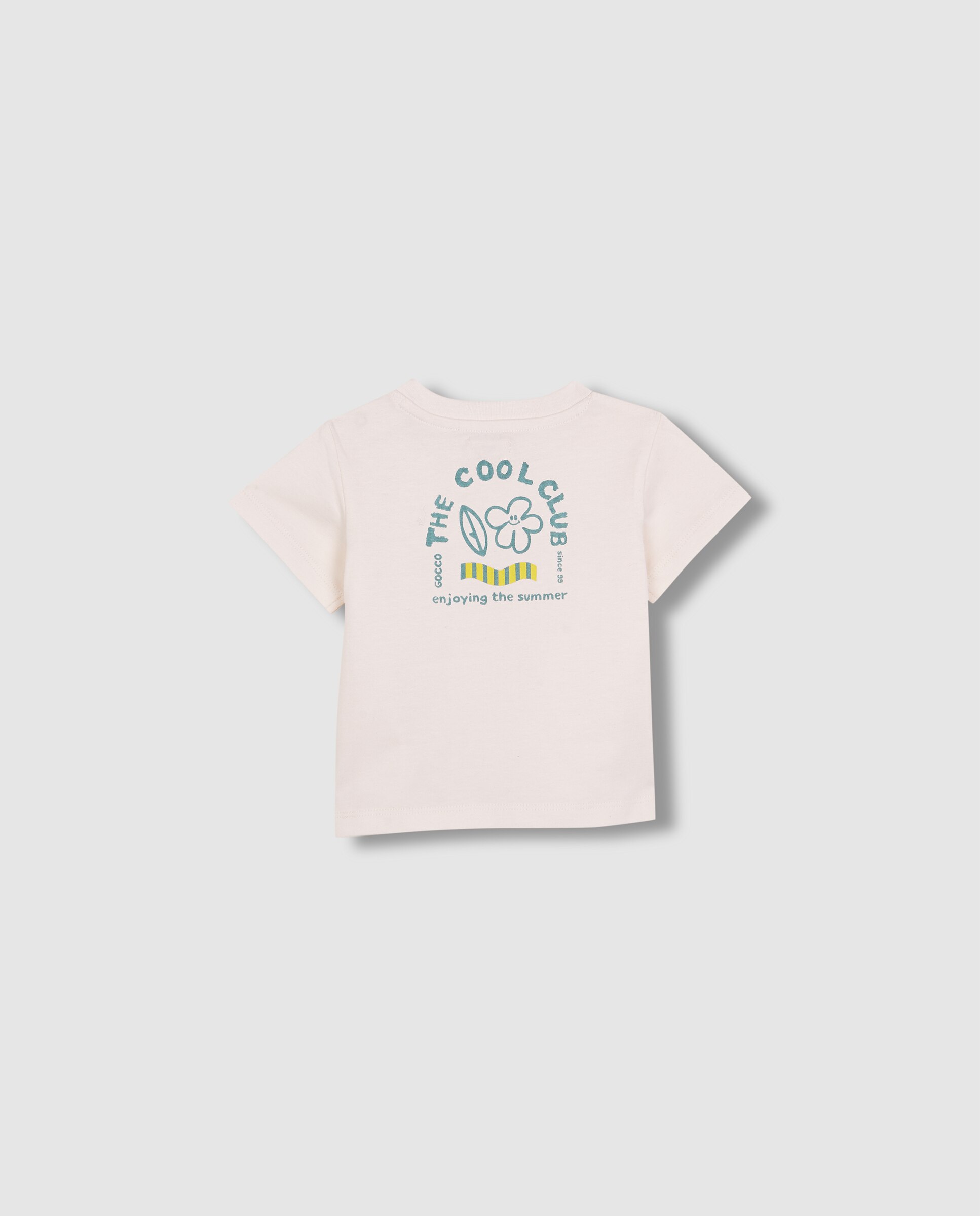T-shirt para Bebé Estampada Gocco Branco-marfim-2
