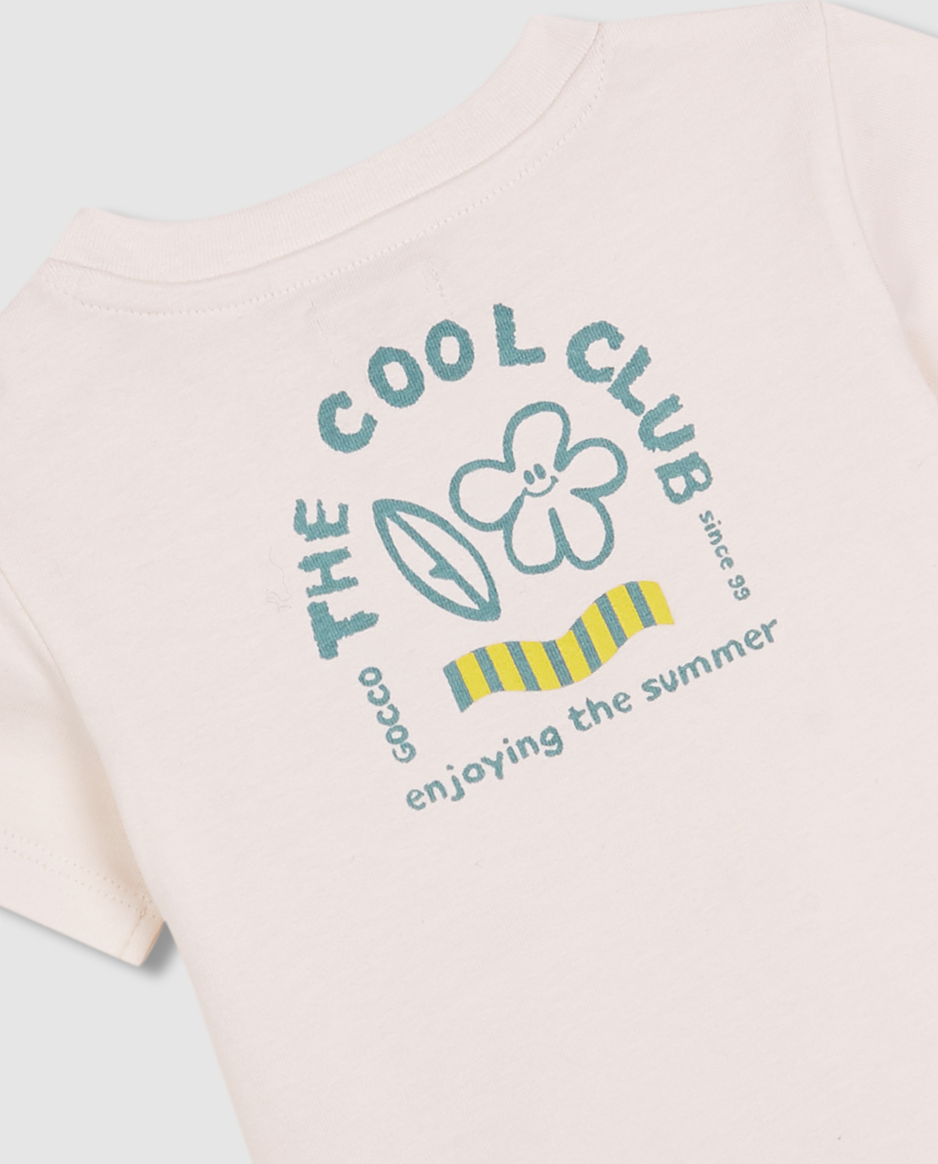 T-shirt para Bebé Estampada Gocco Branco-marfim-4