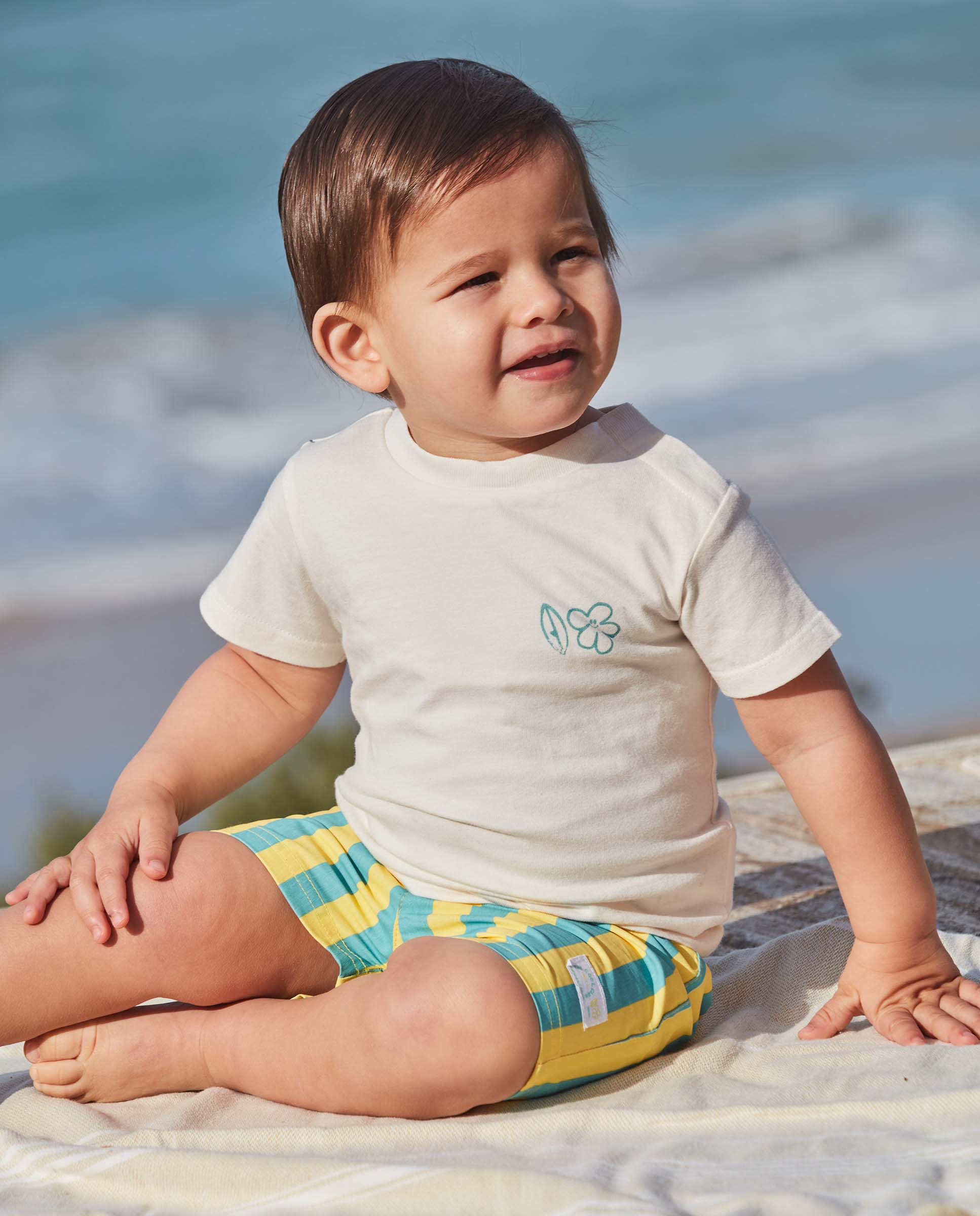 T-shirt para Bebé Estampada Gocco Branco-marfim-5