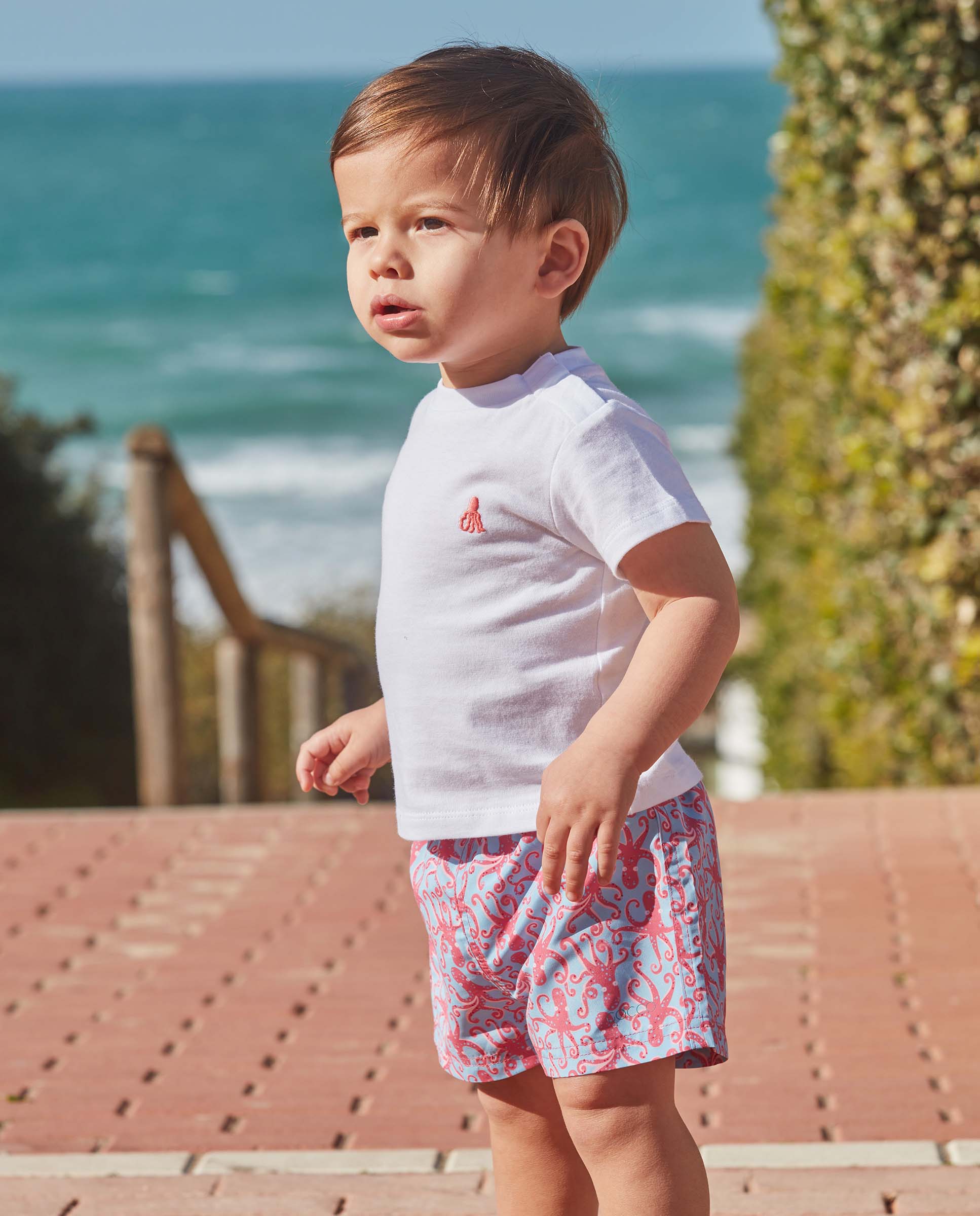 T-shirt para Bebé Polvo Gocco Branco-6