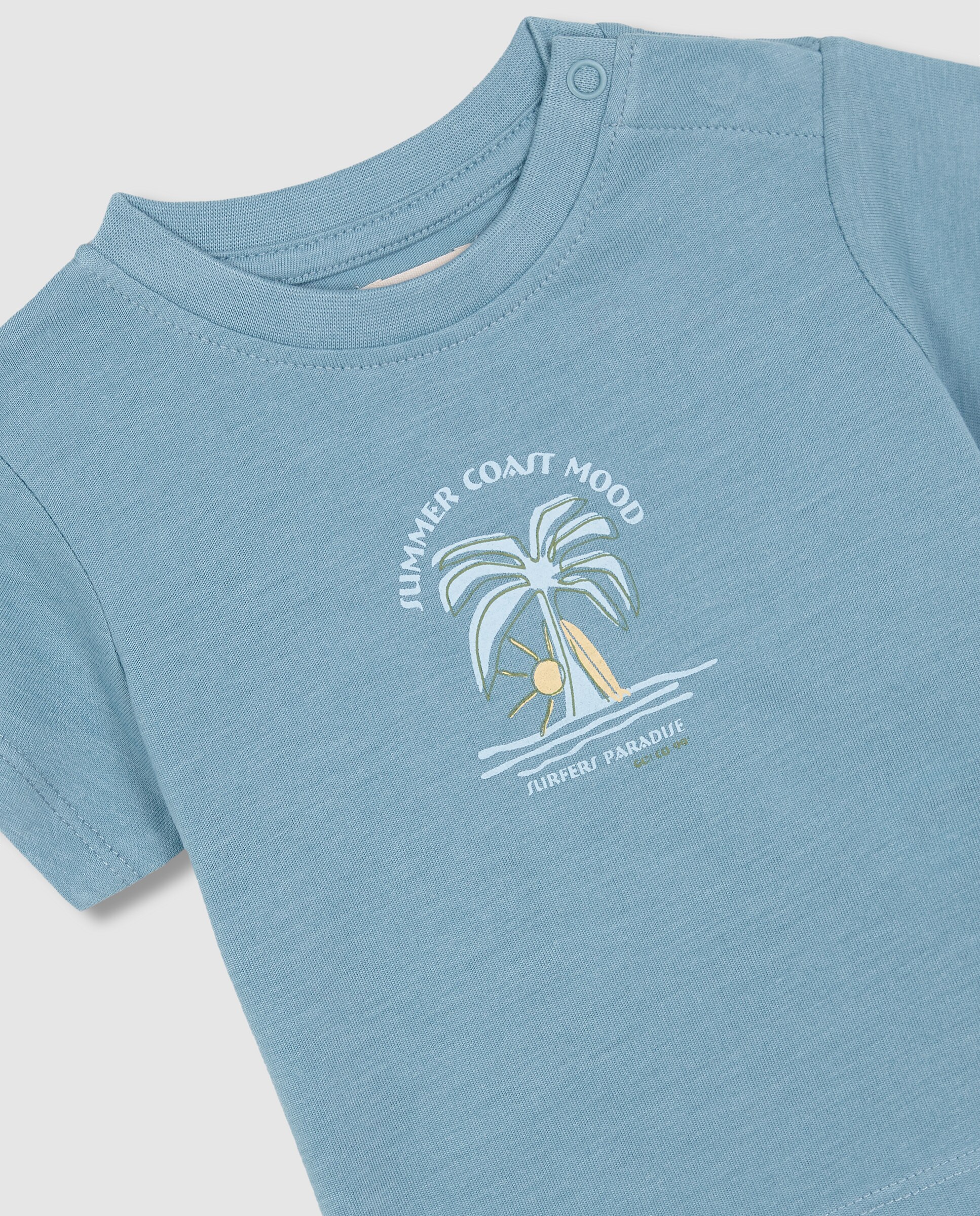 T-shirt de Bebé Summer Gocco Azul-celeste-3